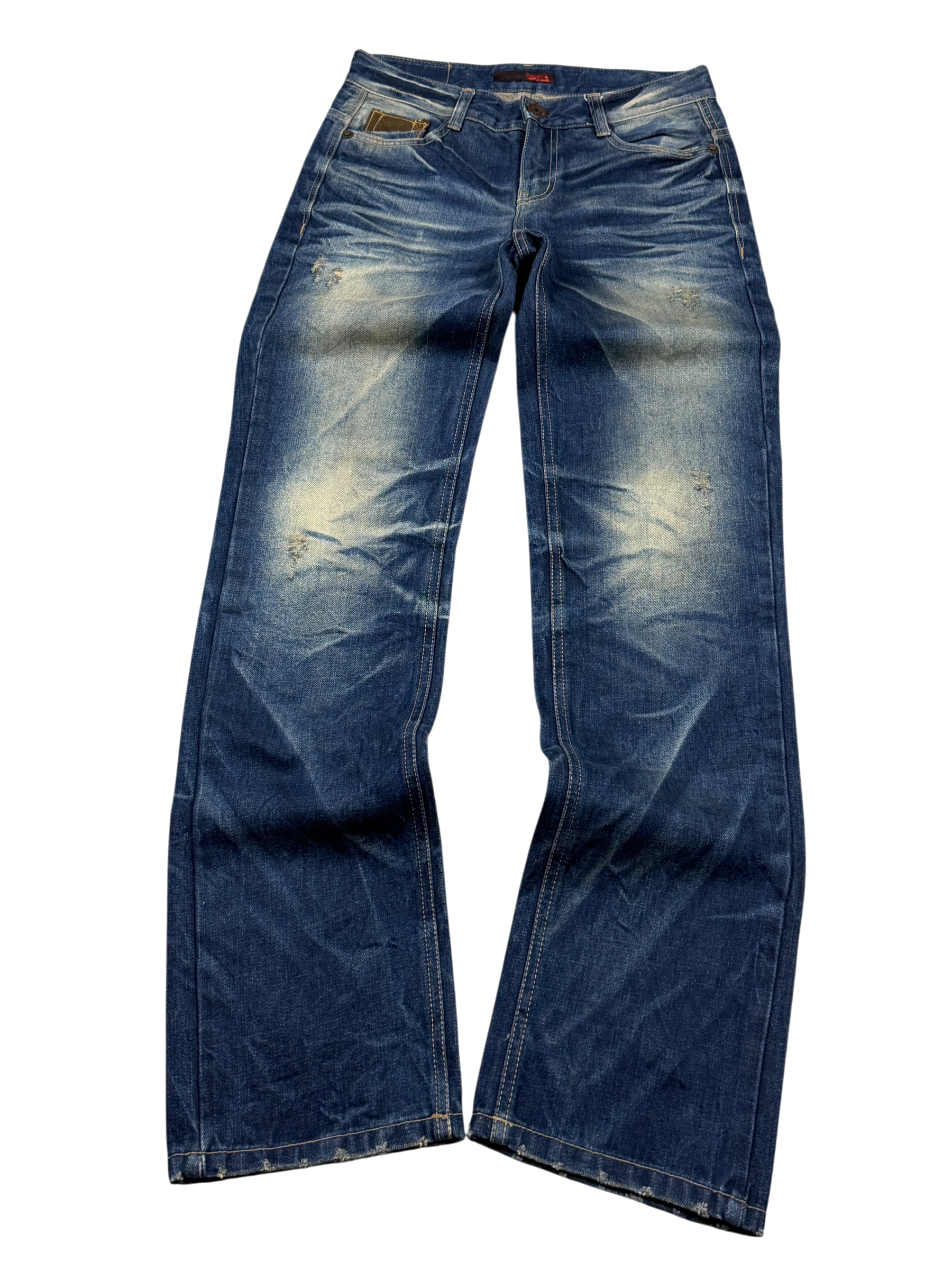 Crazy Washed Slim Jeans (XS-S)