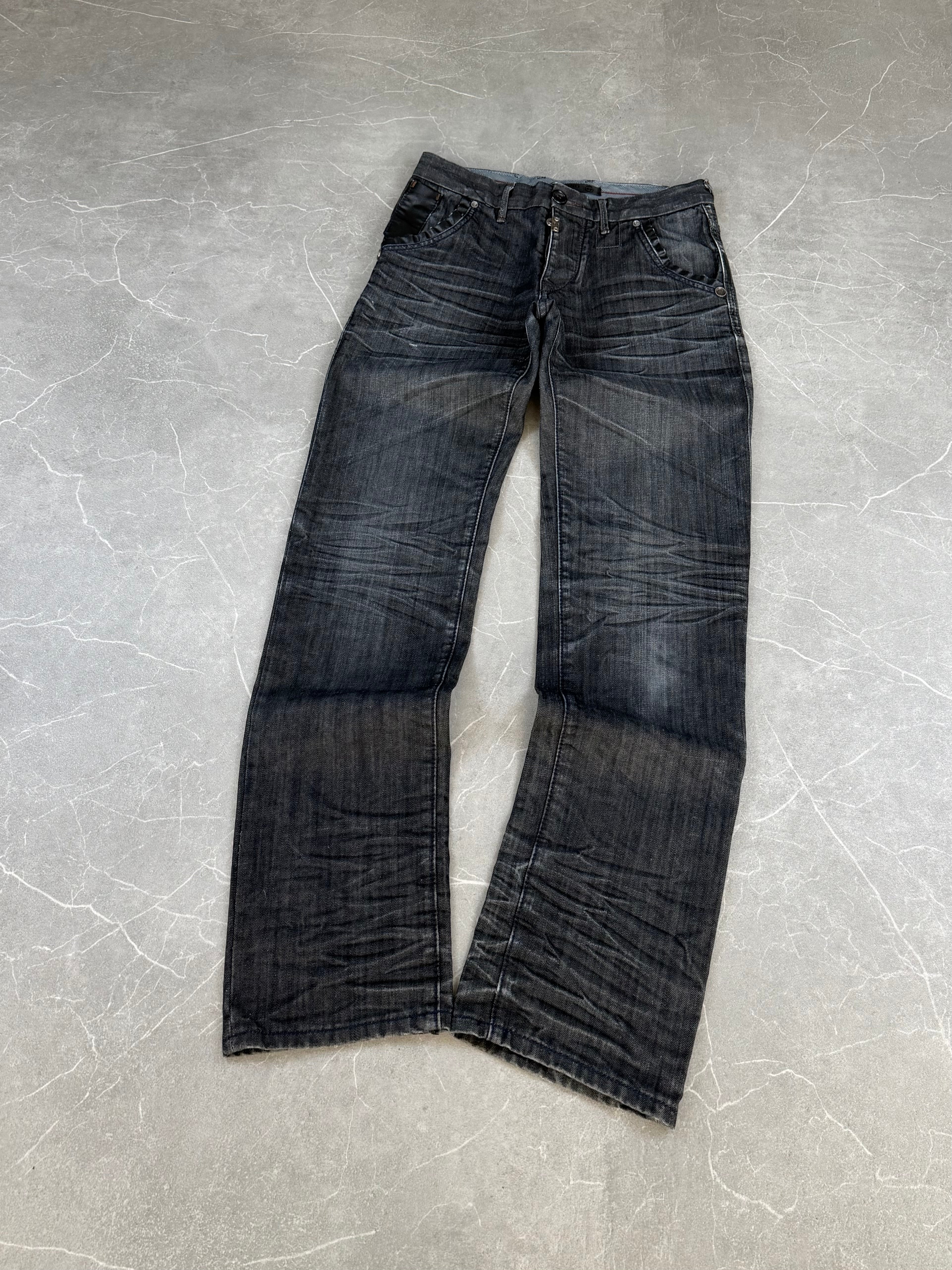 Vintage Washed Slim Jeans (S-M)