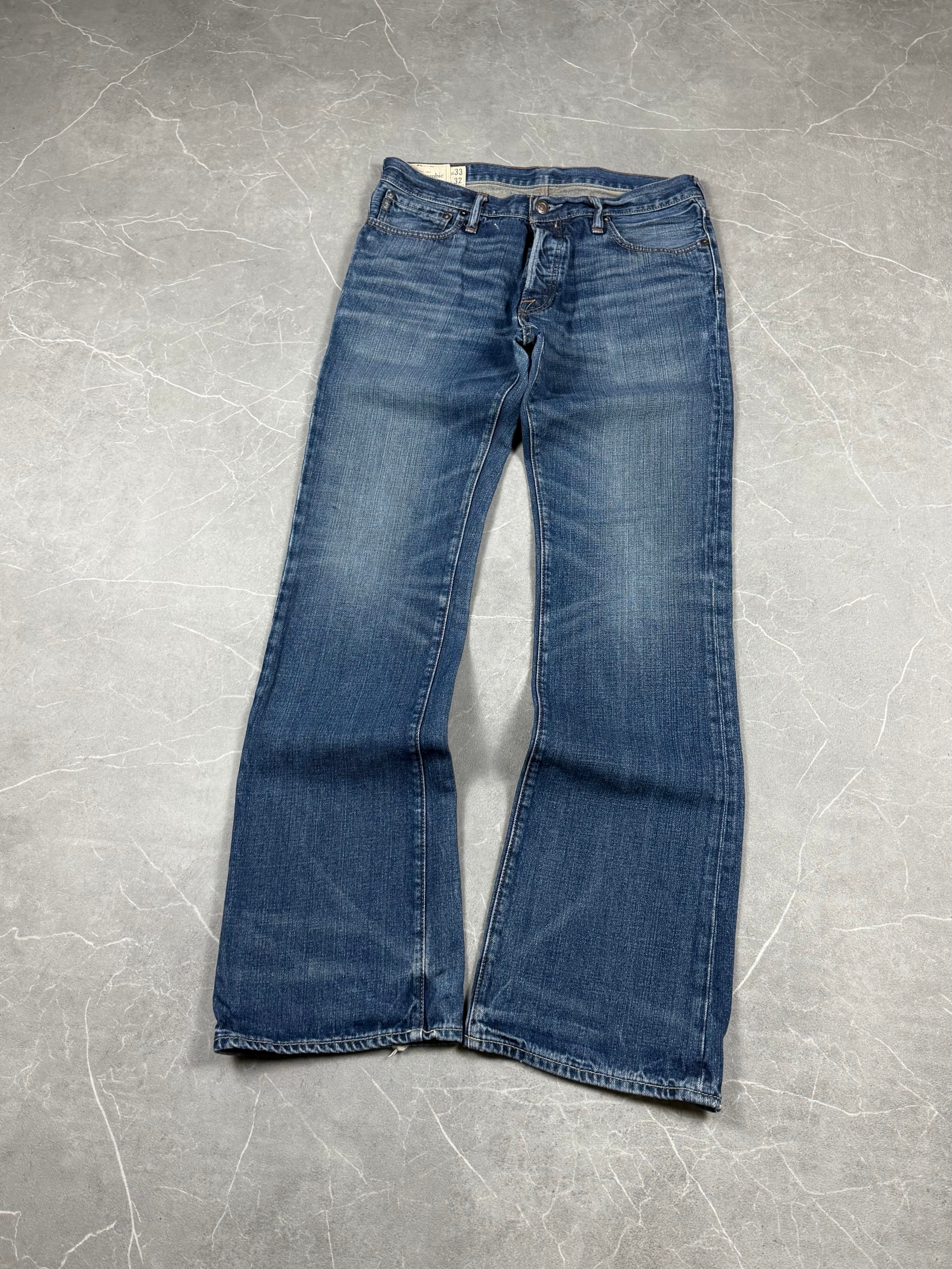 Vintage Washed Bootcut Jeans (S-M)