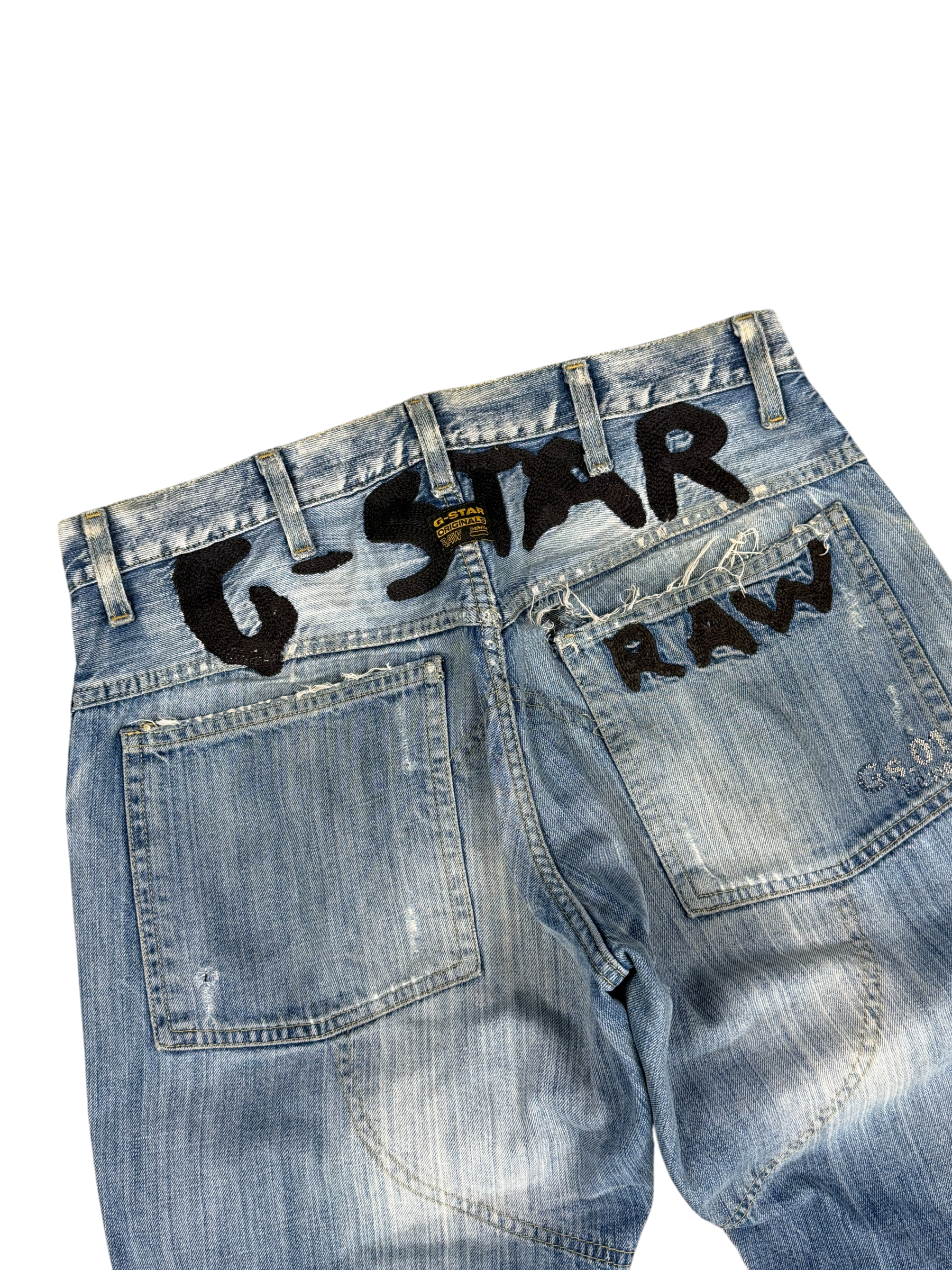 G-Star vintage Elwood Big Logo Bootcut Jeans (S)