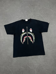 Bape Camo Sharkzip T-Shirt (M)