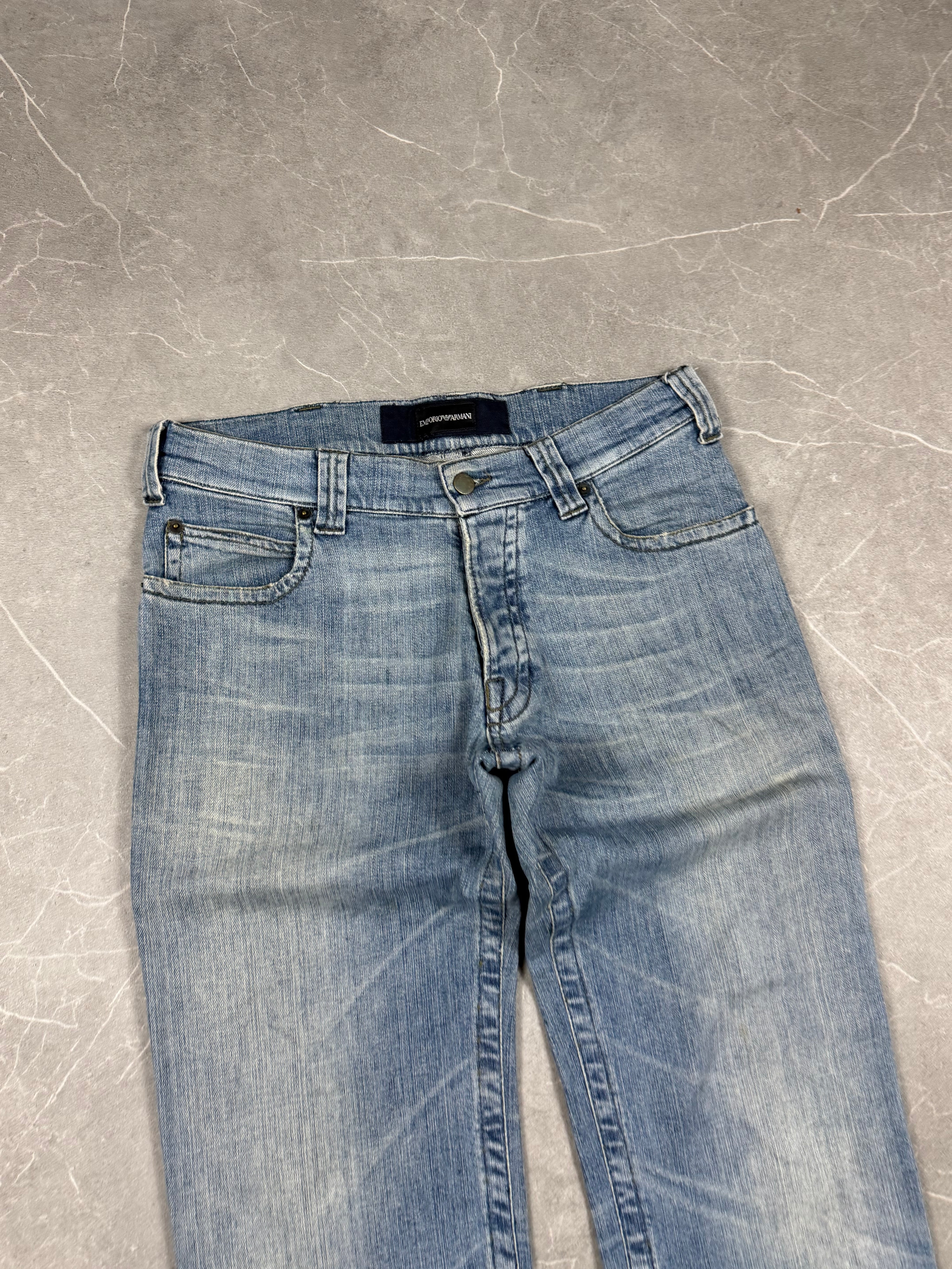 Armani Big Logo Bootcut Jeans (S)