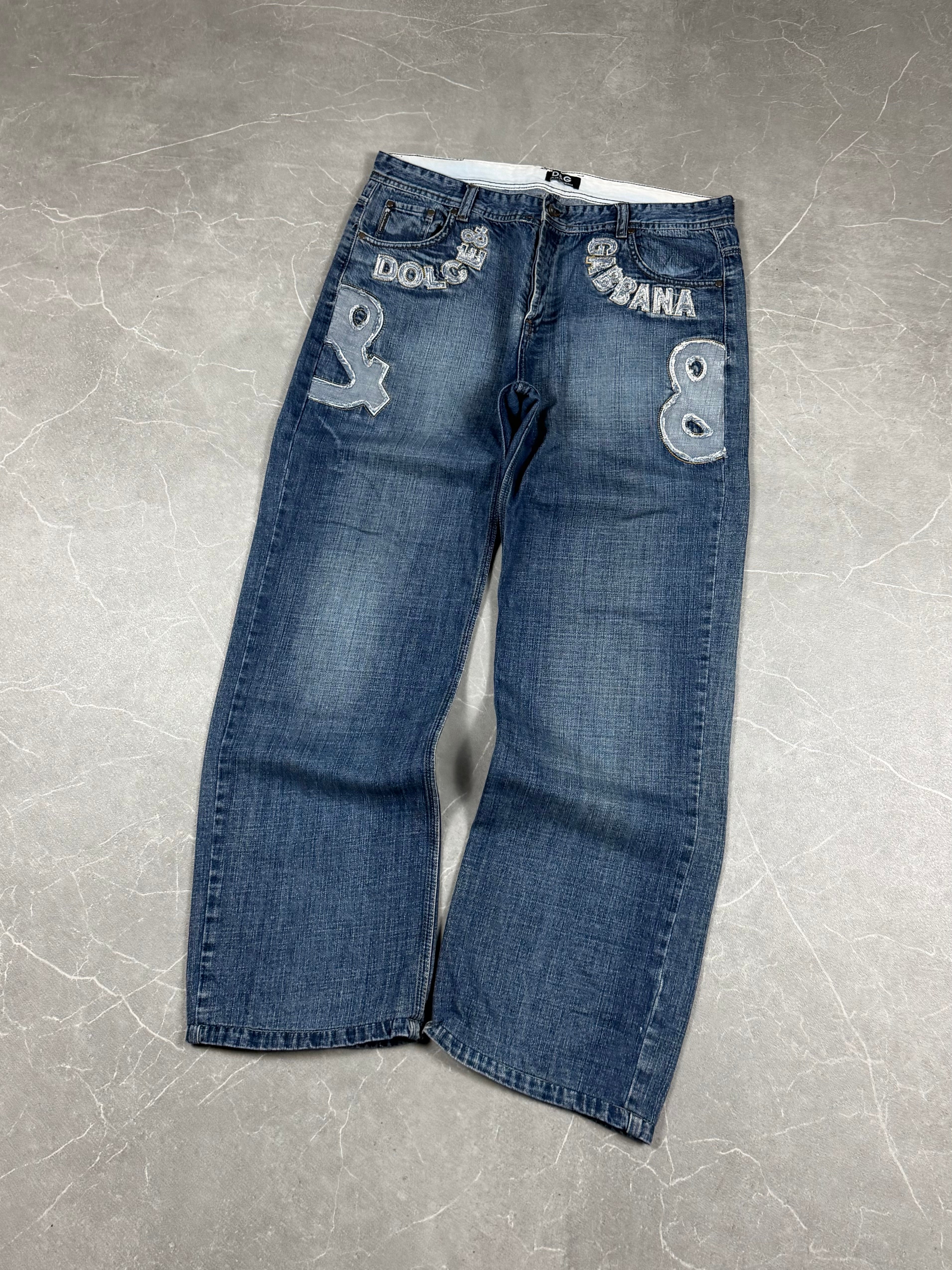 Dolce Gabbana Big Logo Baggy Jeans (M)