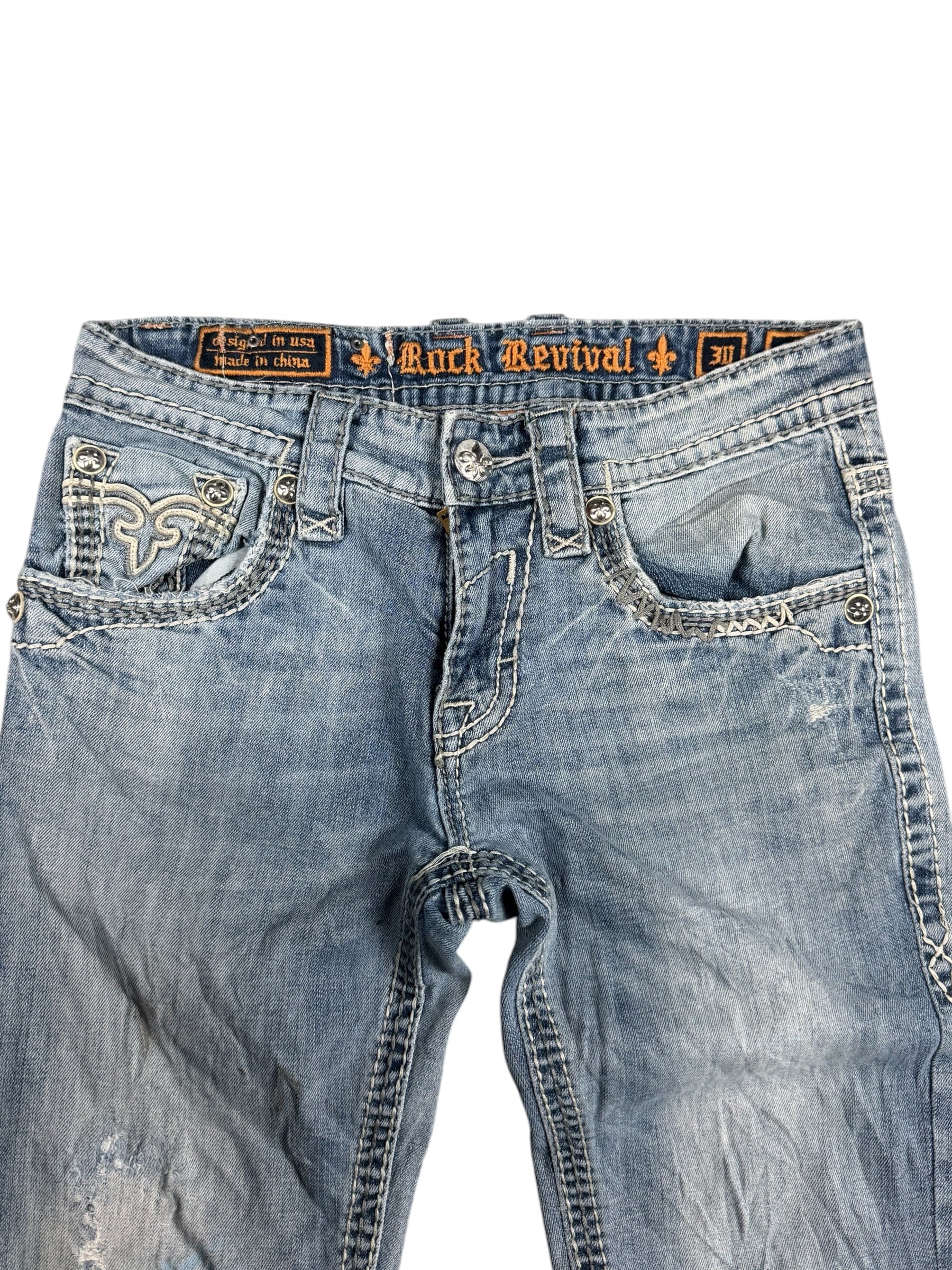 Rock Revival Straight-Fit Jeans (XS)
