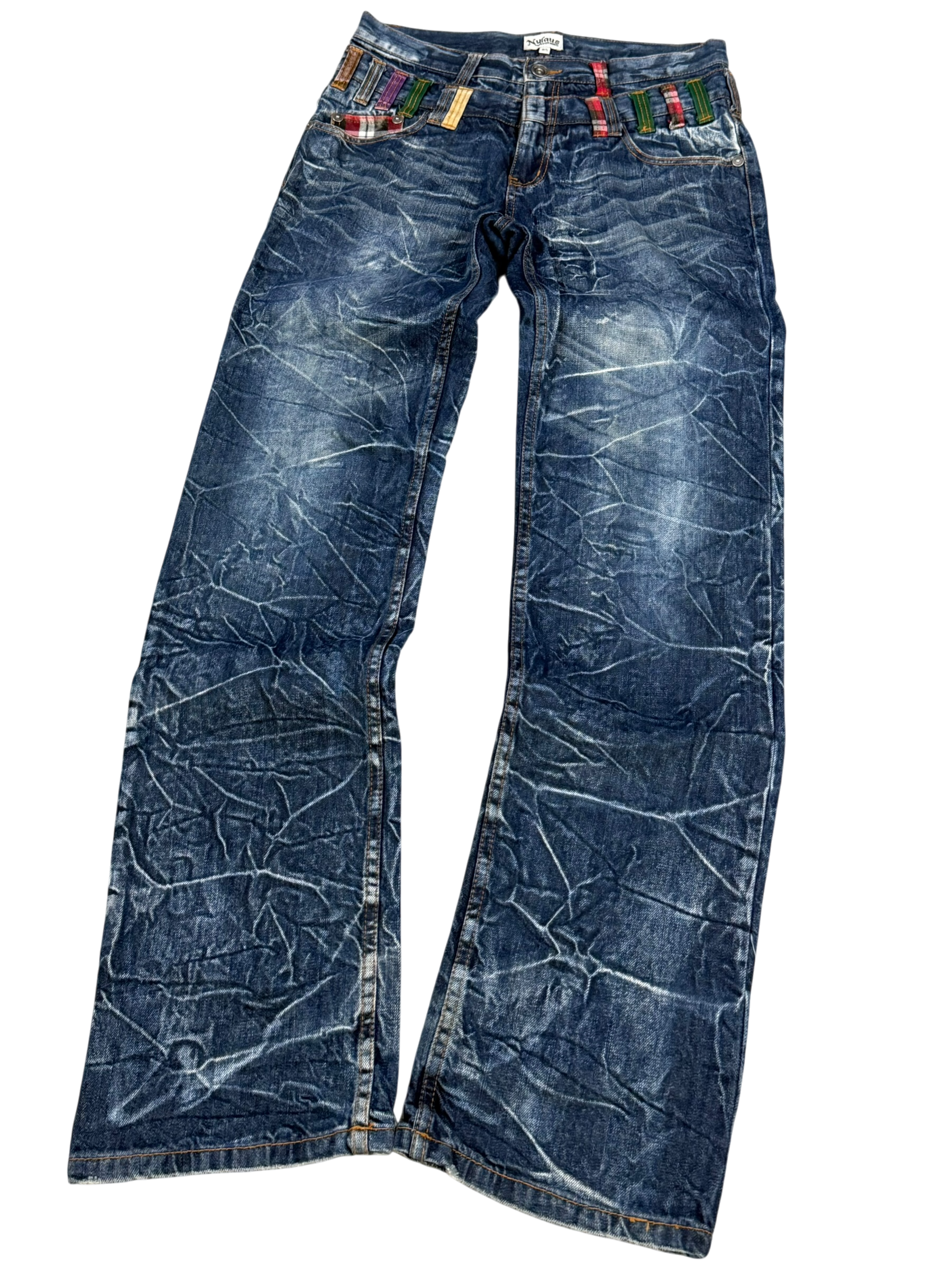 Ultra washed doublewaist Straightfit Jeans (M)