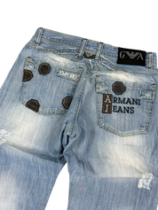 Armani Big Logo Bootcut Jeans (S)