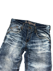 Crazy washed straight jeans (M)