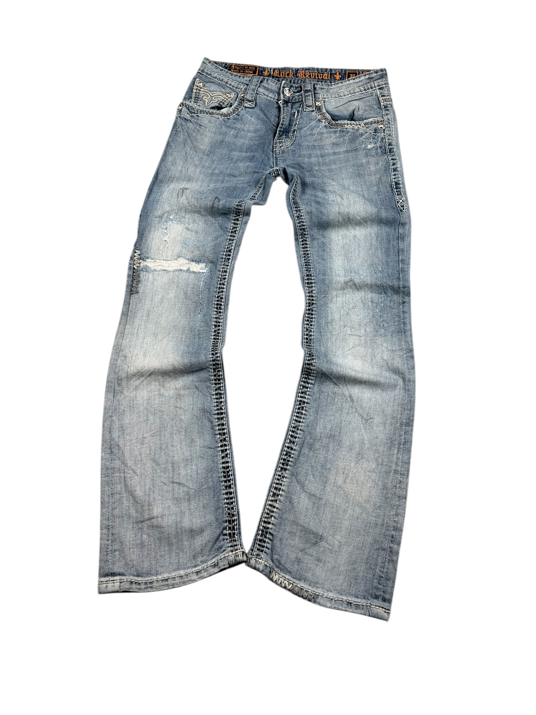 Rock Revival Straight-Fit Jeans (XS)