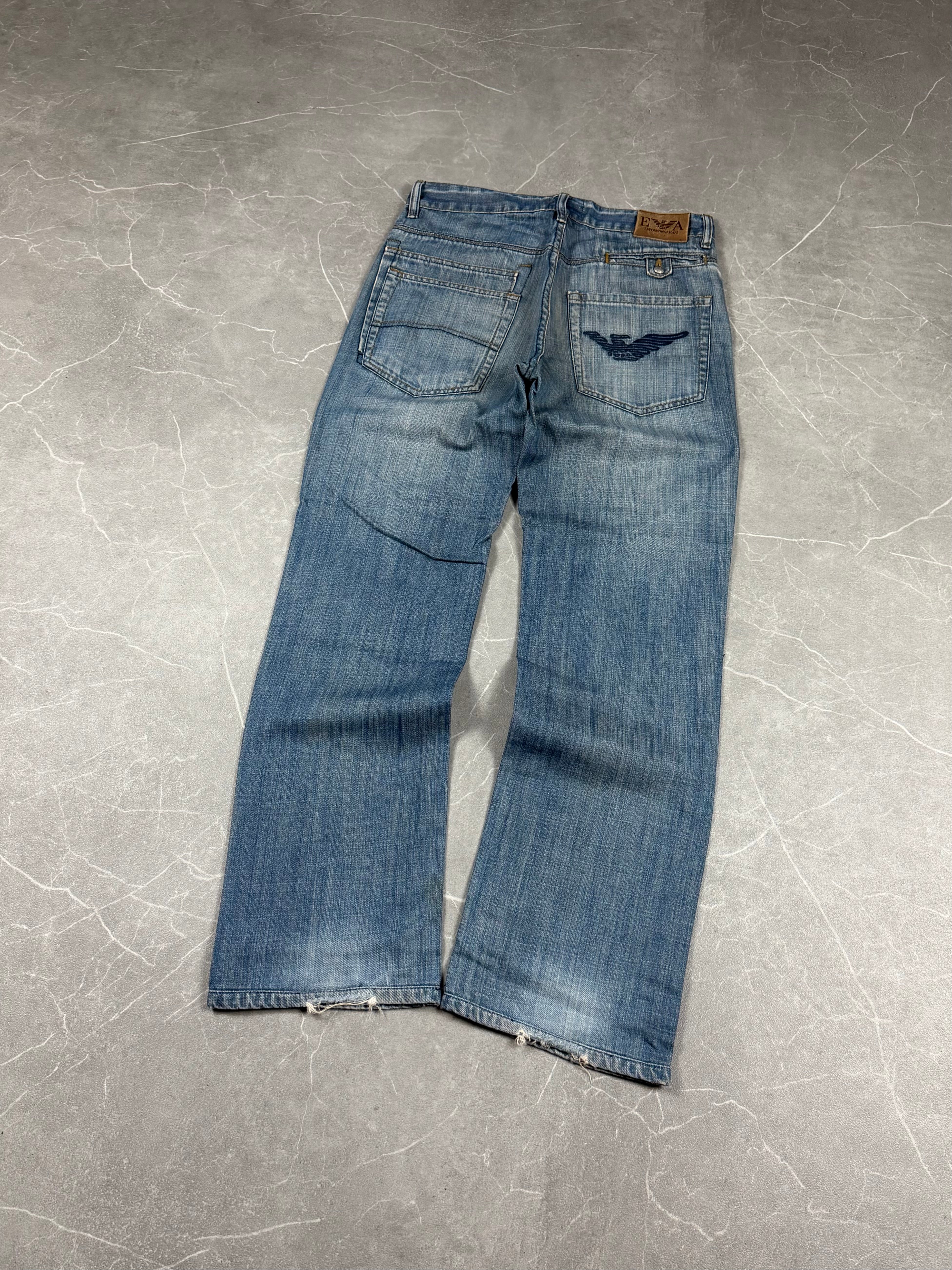 Armani washed Straight Jeans (S)