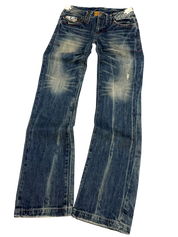 Crazy Washed Straight Fit Jeans (S)