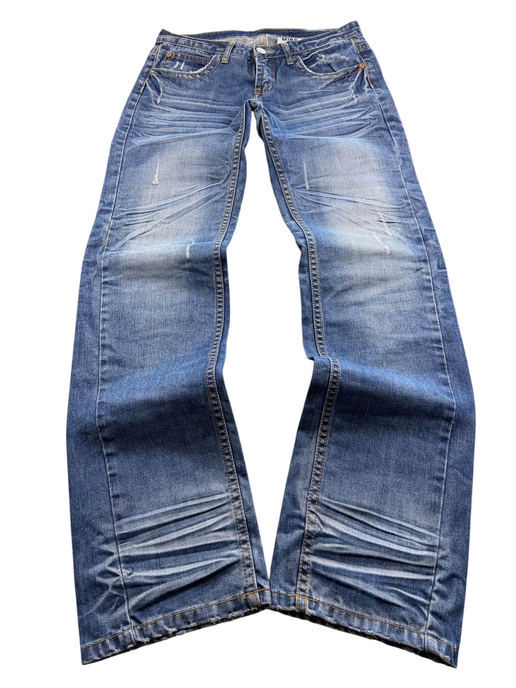 Crazy washed Straight Jeans (S)