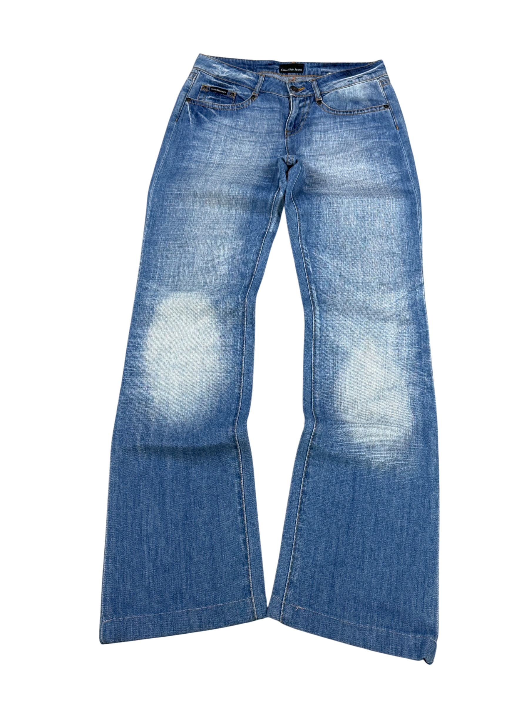 Vintage washed straight Jeans *CK (XS)