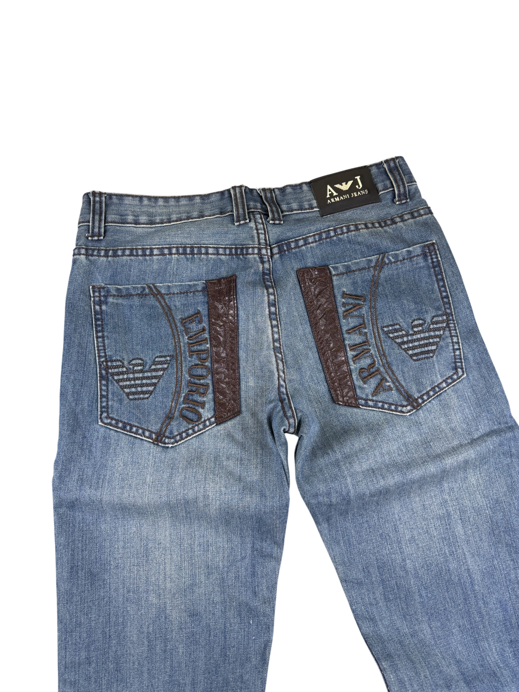 Armani vintage Big Logo Straight Jeans (S)