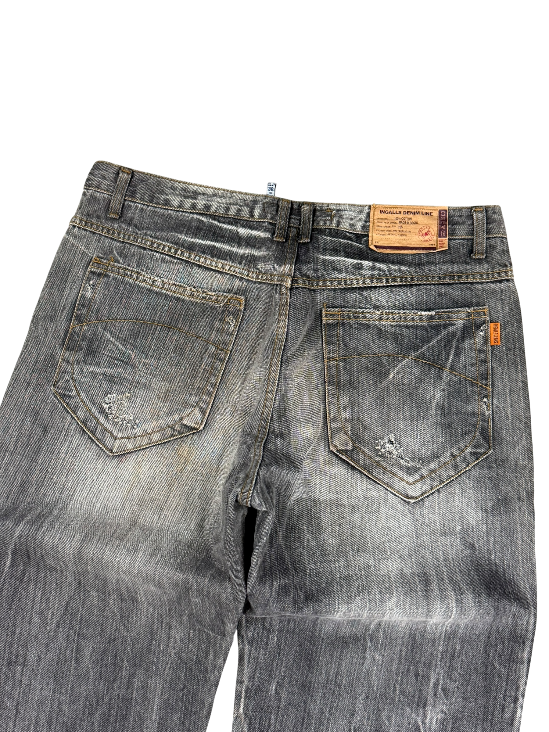 Crazy Washed Bootcut Jeans (XL)