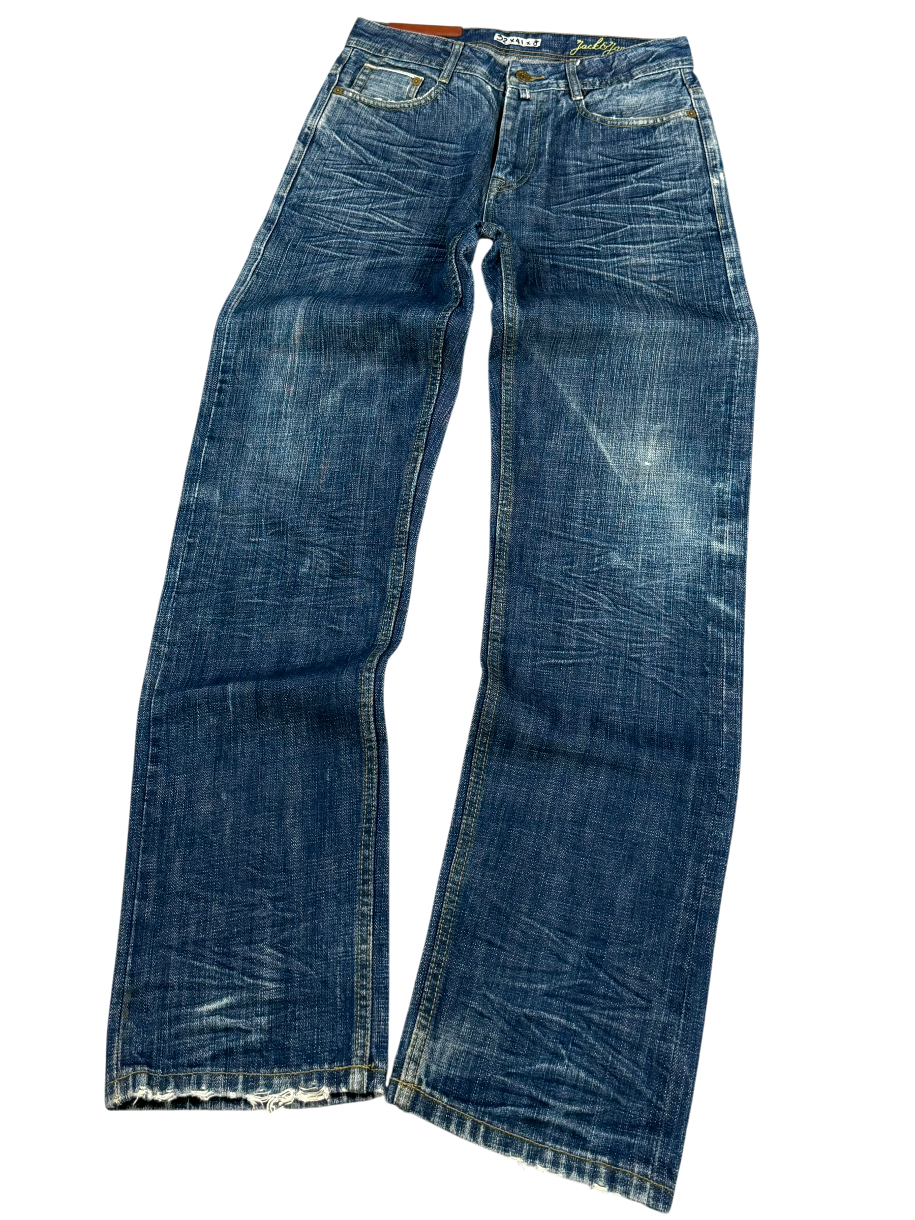 Crazy Washed Slim/Straight Jeans (XS-S)