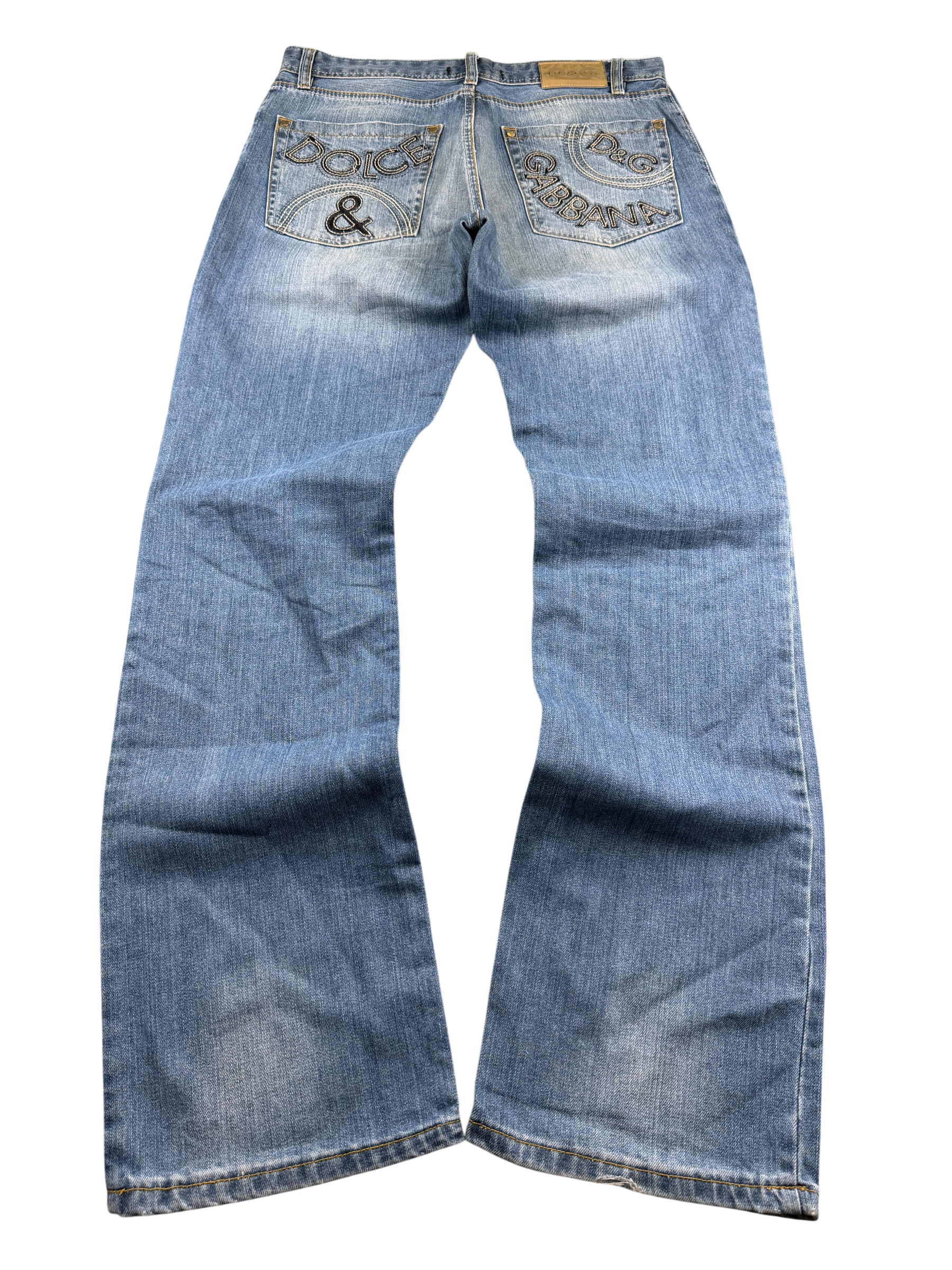 Dolce Gabbana vintage Big Logo Bootcut Jeans (L)
