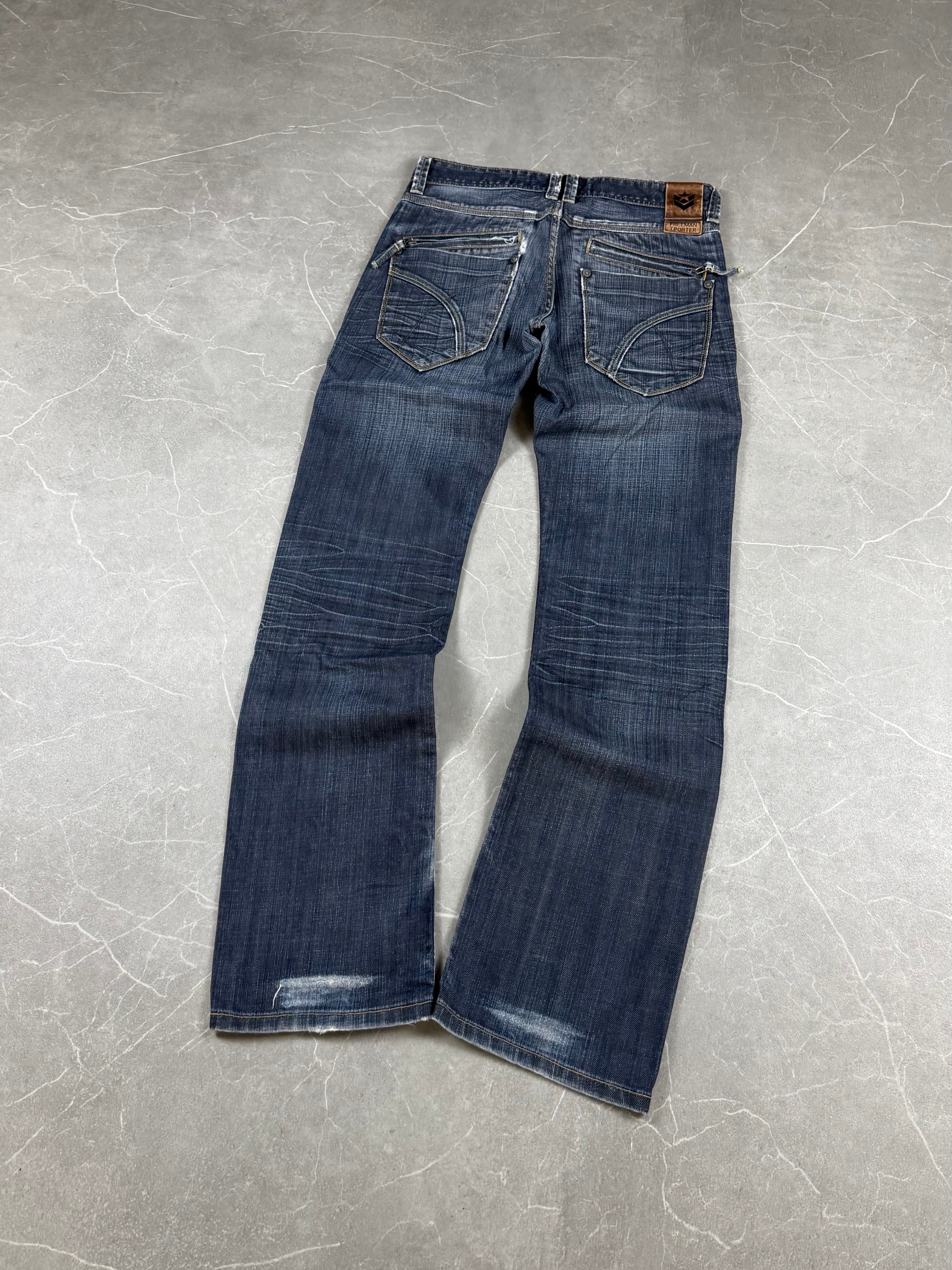 Vintage Washed Slim Jeans (S-M)
