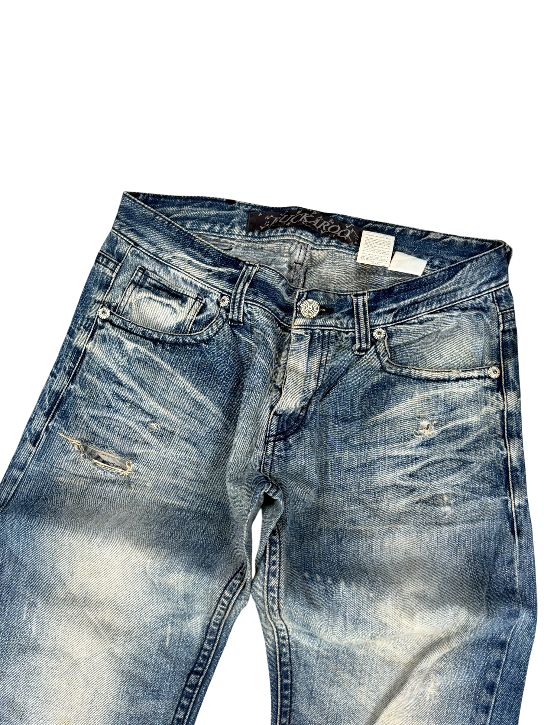 Crazy washed Straight Jeans (S)