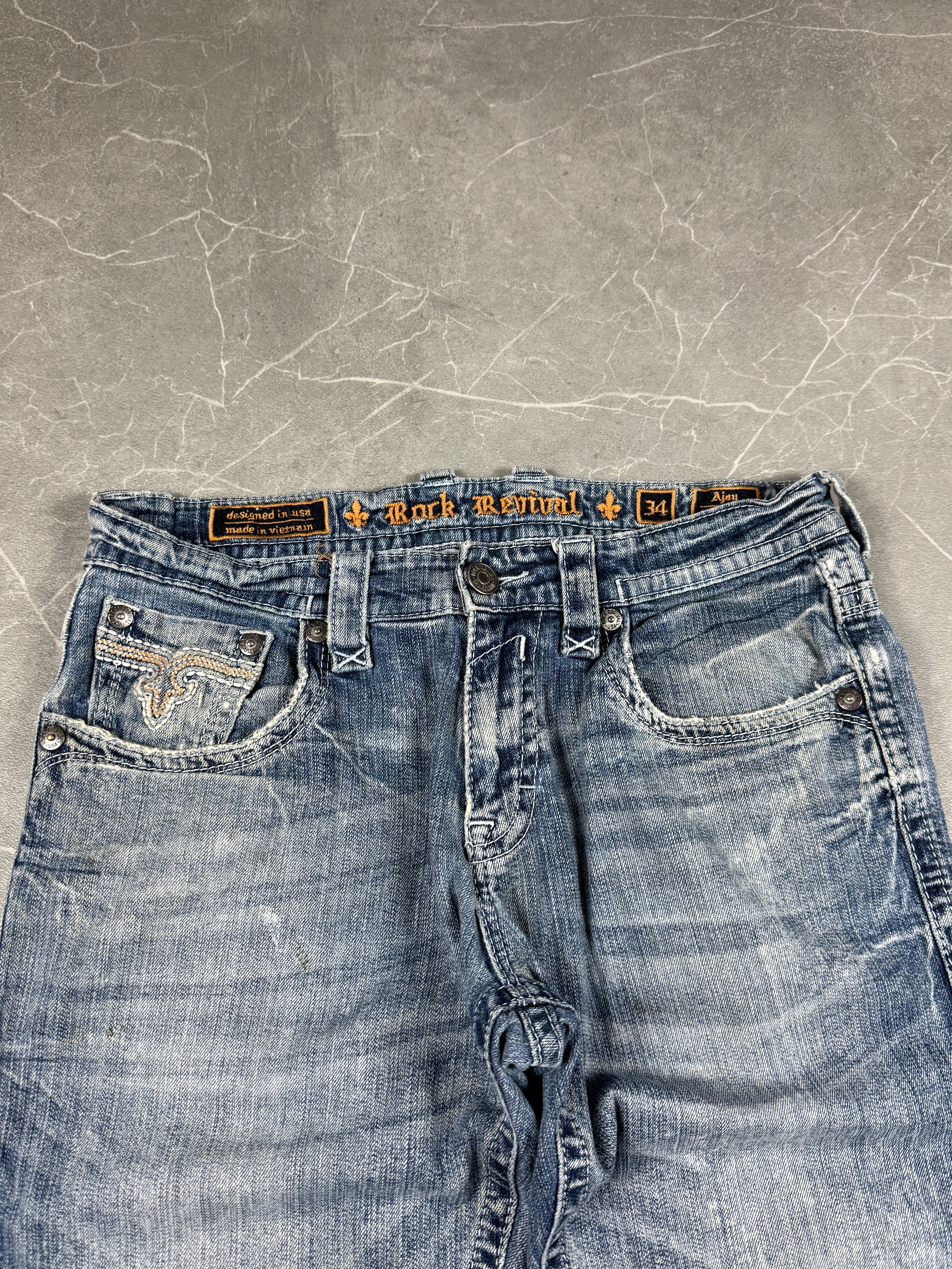 Rock Revival washed Jeans (M)