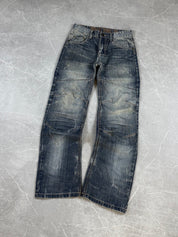 Vintage Washed Straight Jeans (XS-S)