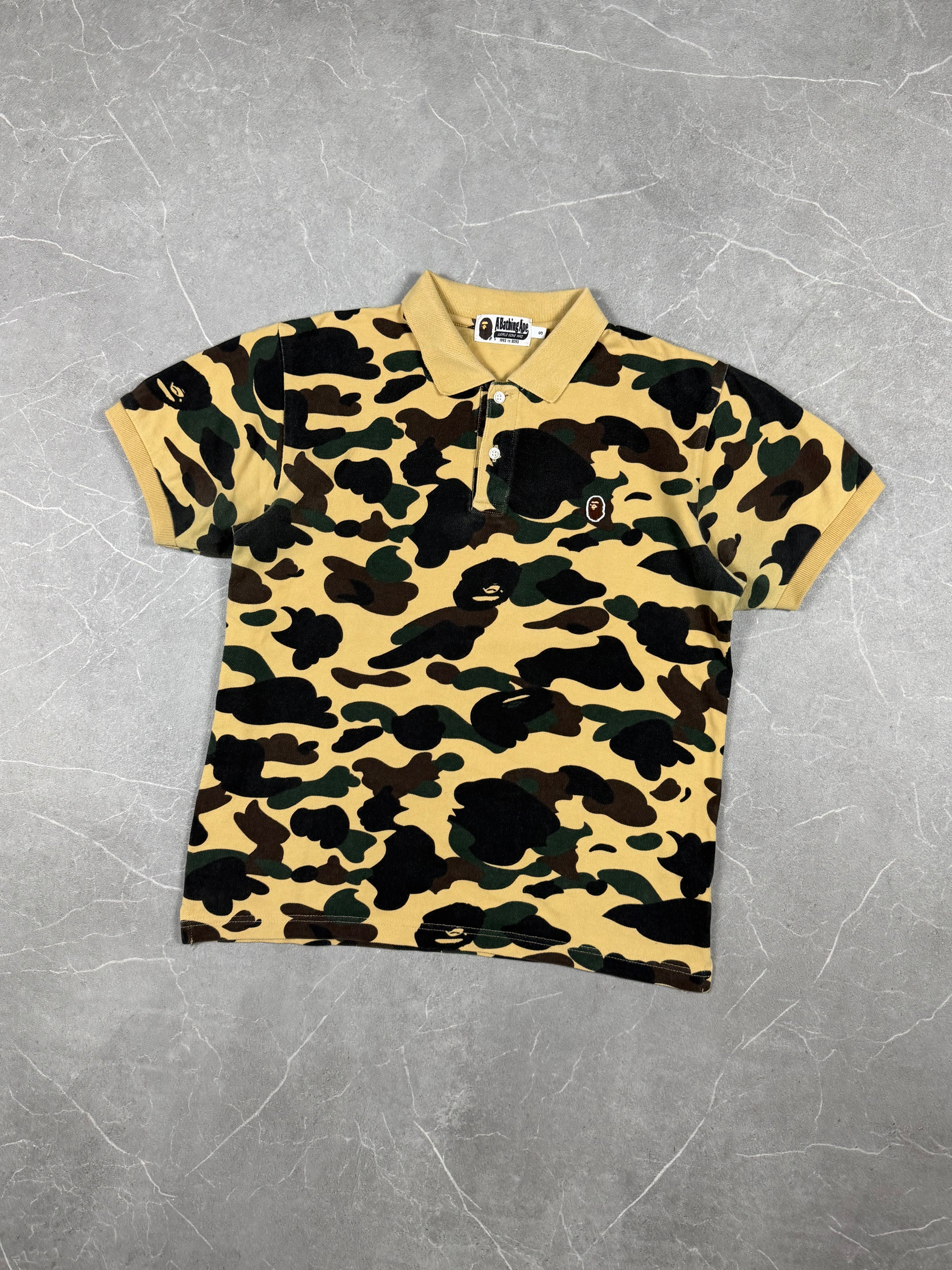 Bape 1st Camo Ape Head Poloshirt (S)