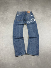 Dolce Gabbana Ripped Logo Jeans (S)