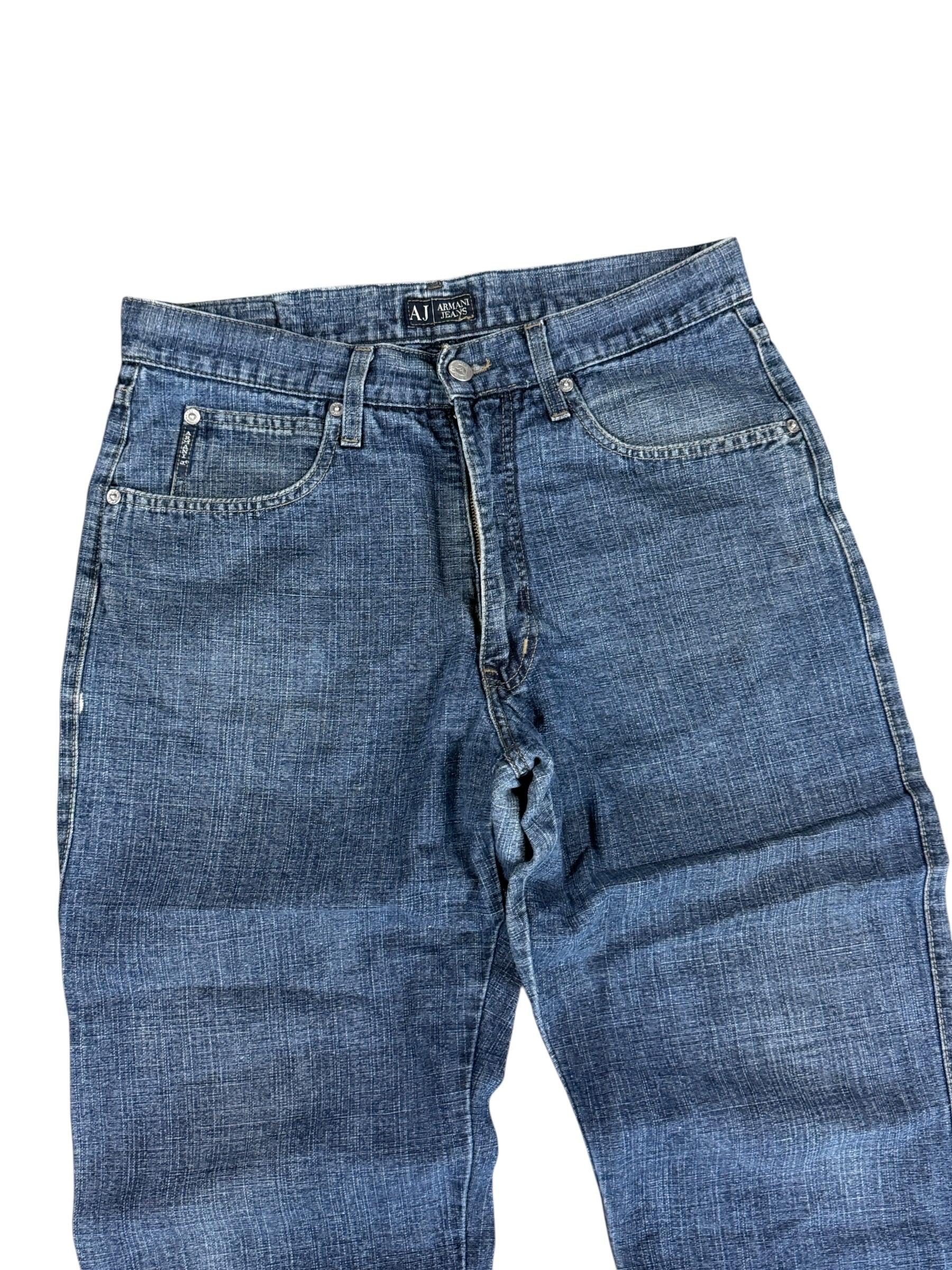 Armani Big Print Straight Jeans (S-M)