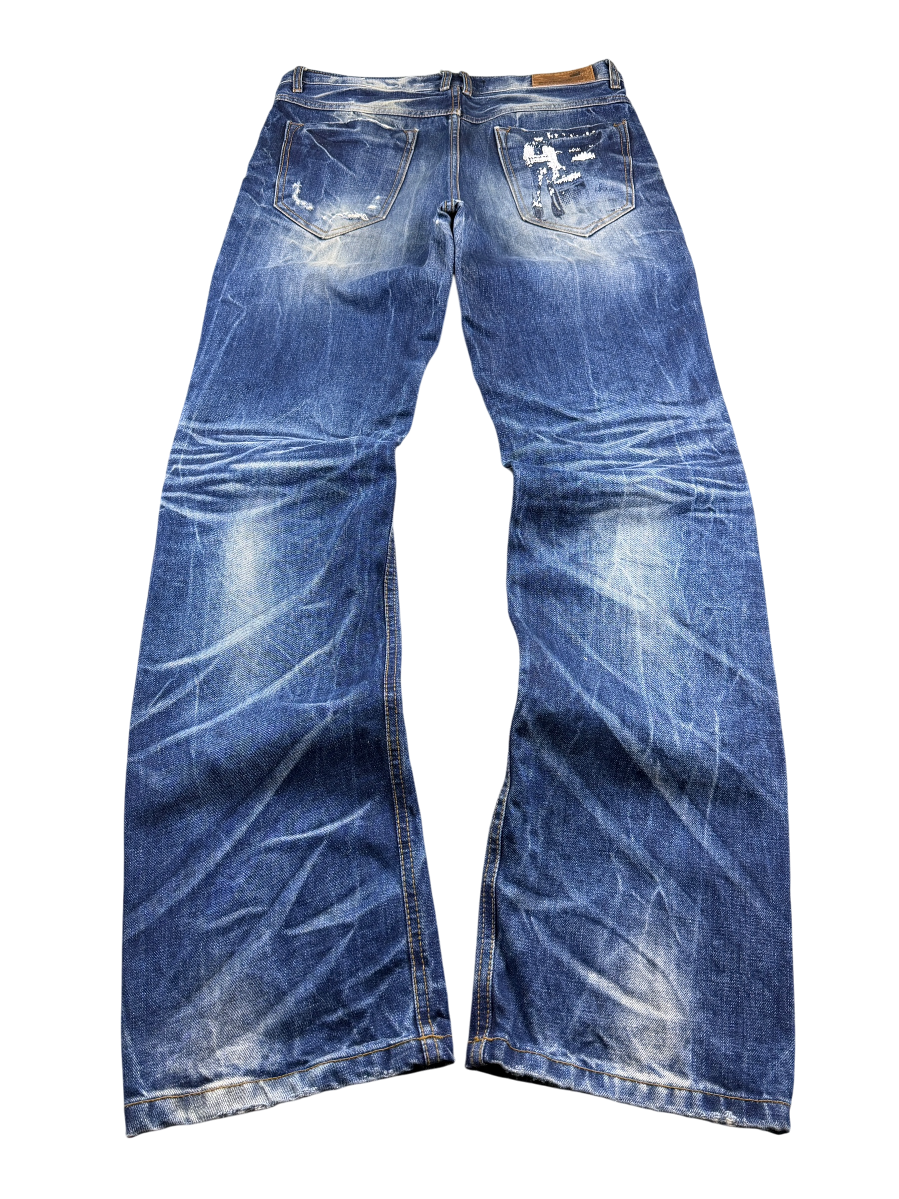 Ultra washed Straight Jeans (L)