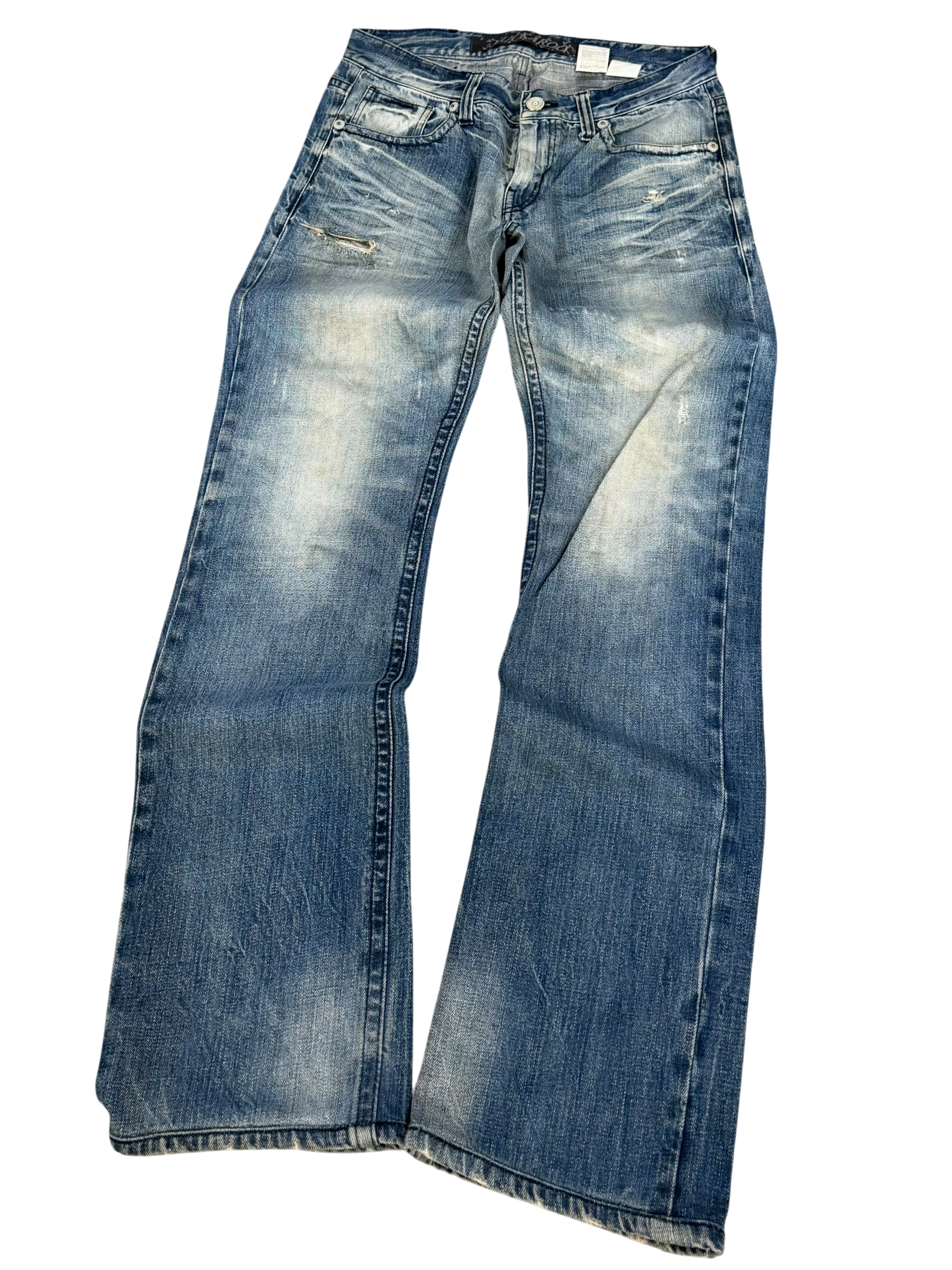 Crazy washed Straight Jeans (S)