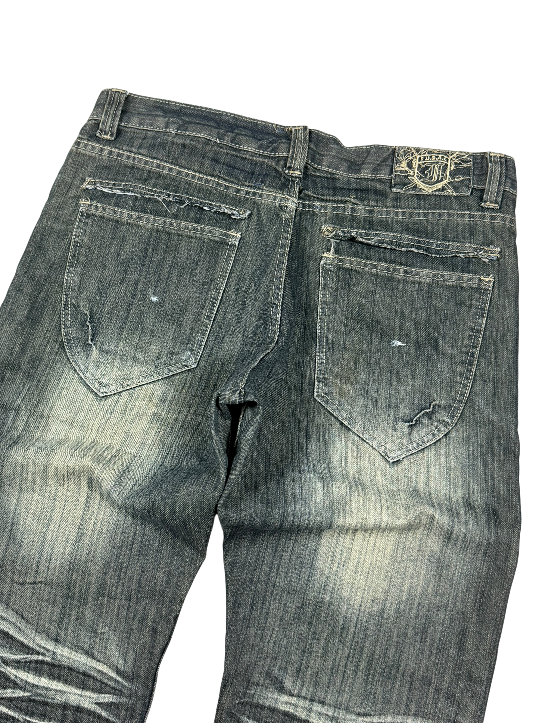 Crazy washed Bootcut Jeans (L)