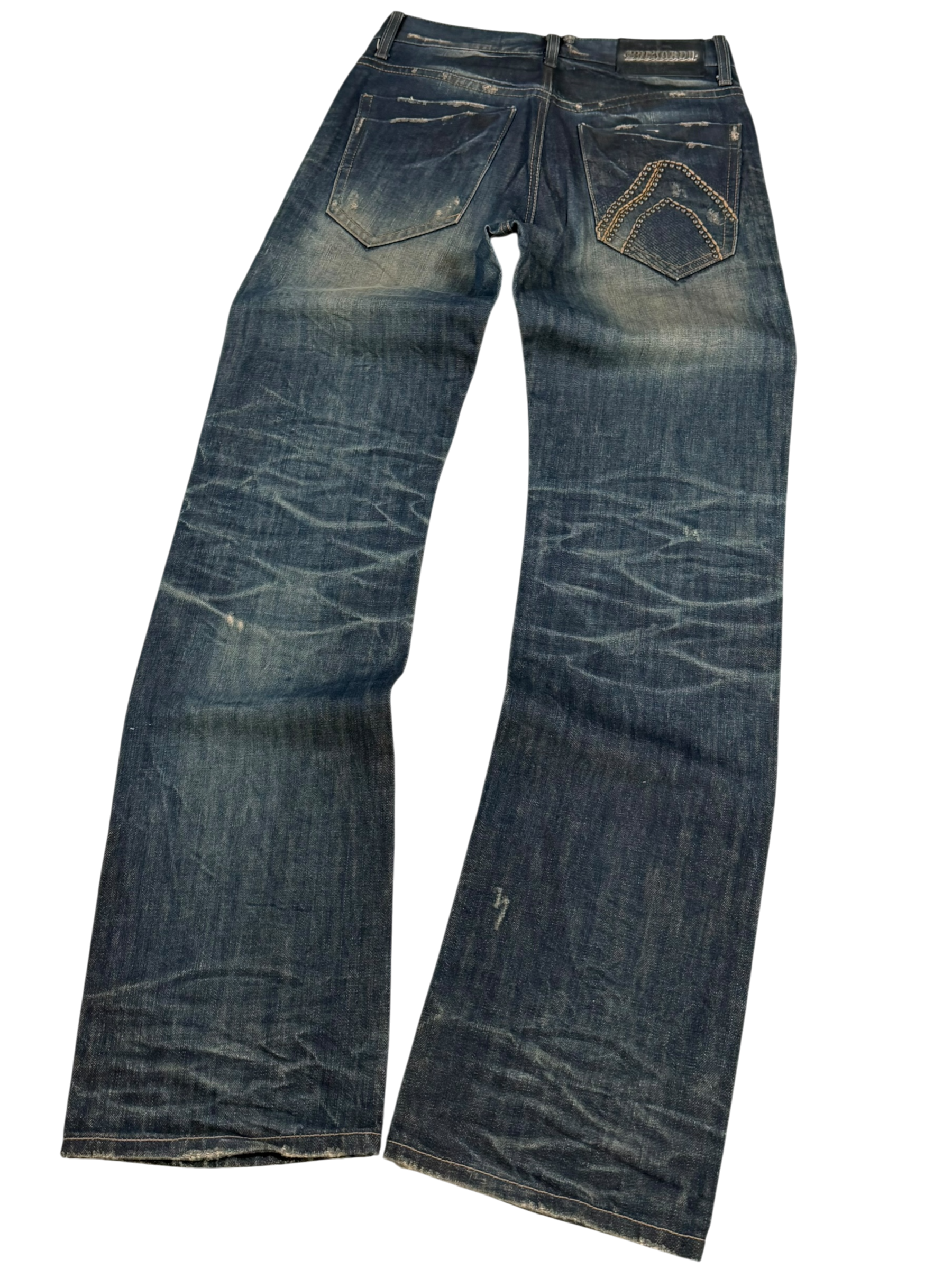 Ultra-washed Straight Jeans (S-M)