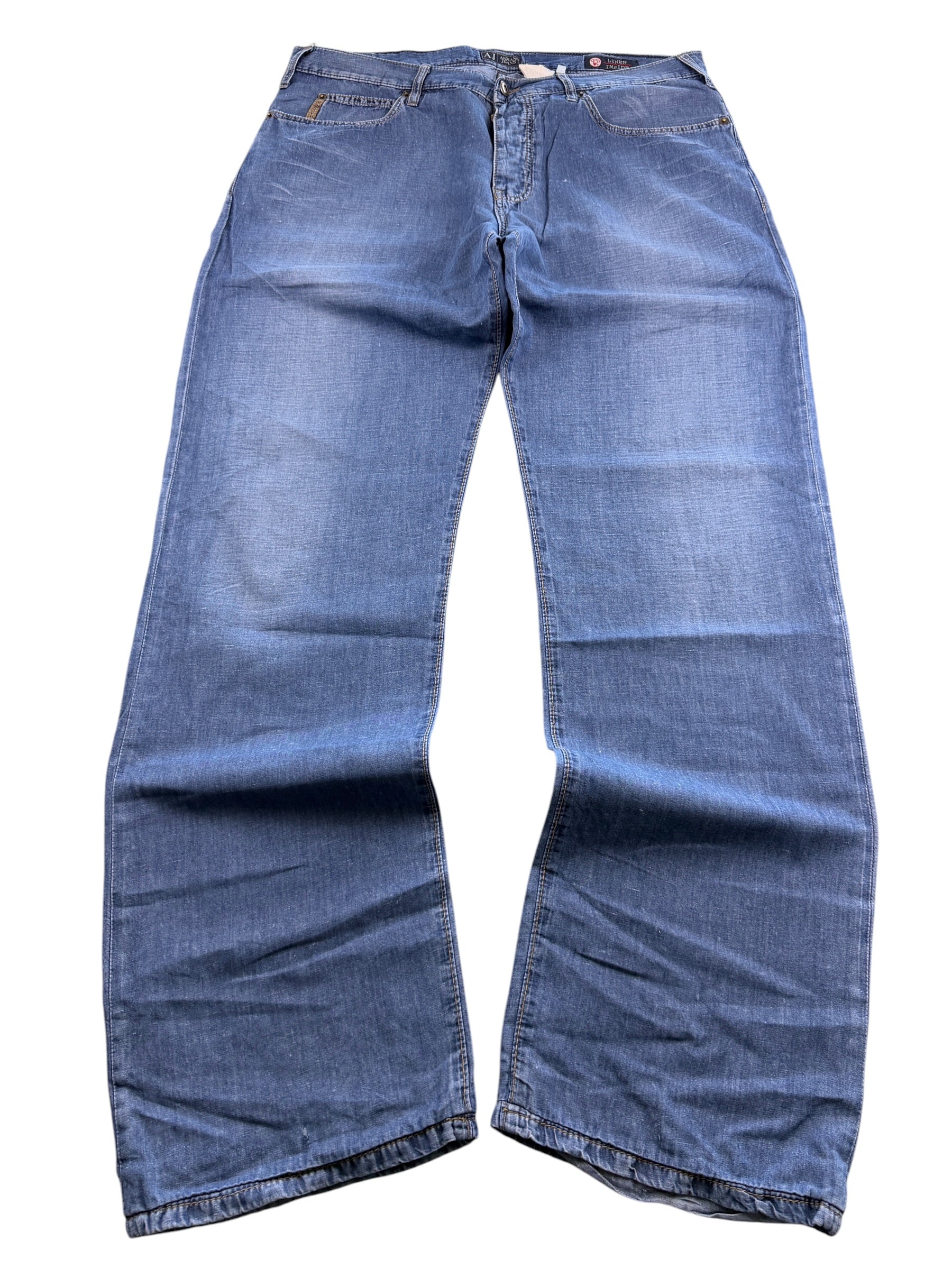 Armani vintage Baggy Leinen Jeans (M)