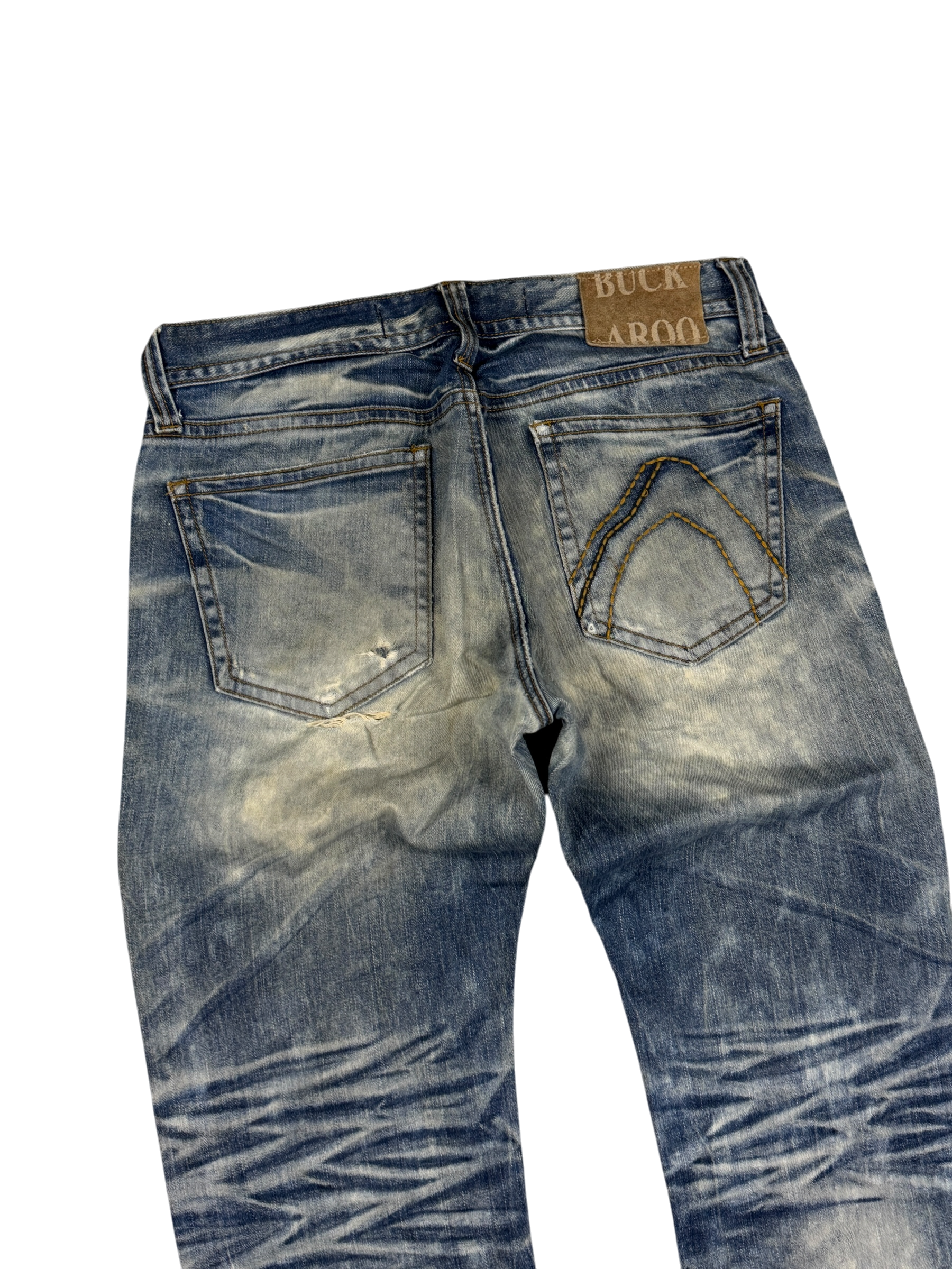 Crazy Washed Straight Jeans (S-M)