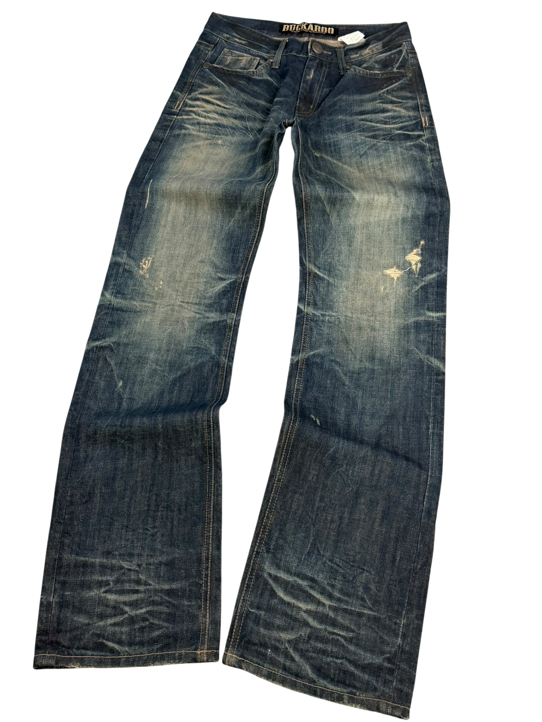 Ultra-washed Straight Jeans (S-M)