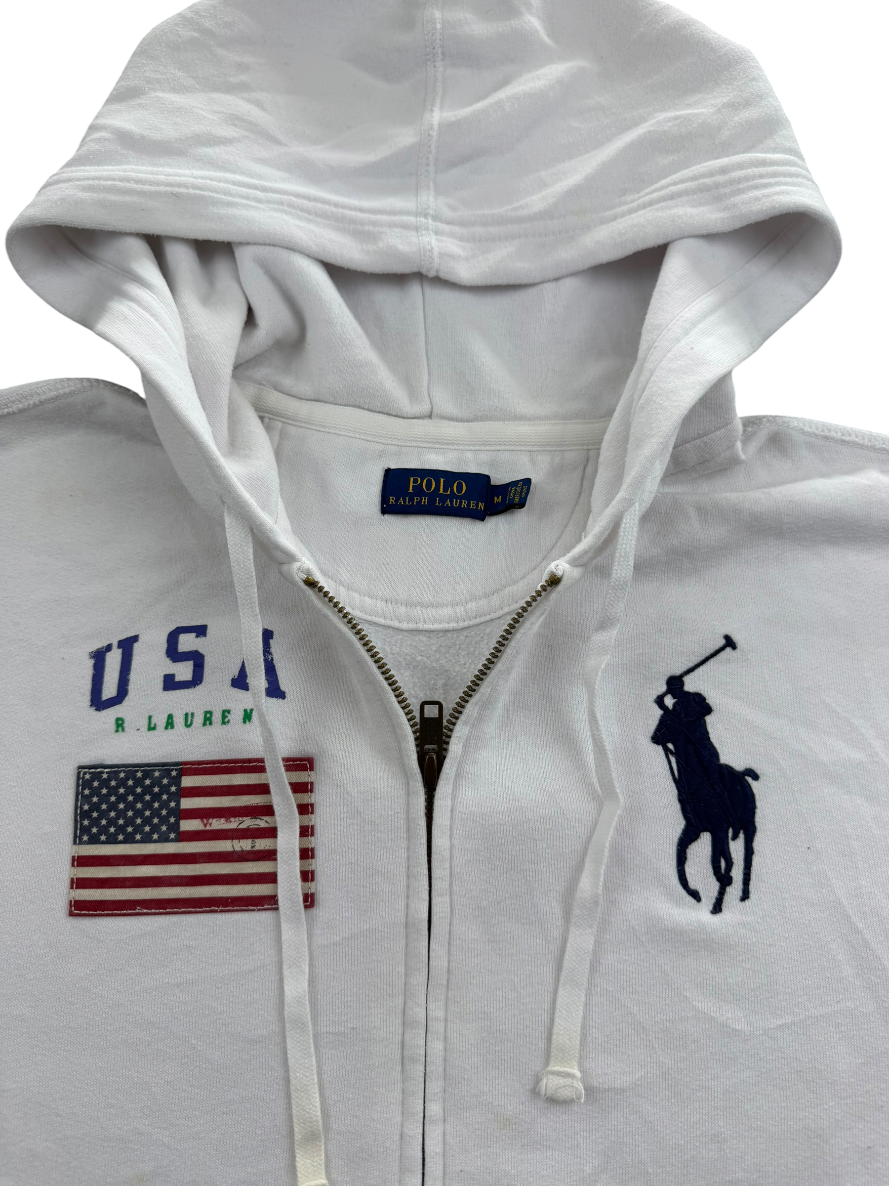 Ralph Lauren USA Zip Hoodie (XS)