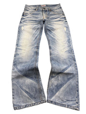 Ultra washed Straight Jeans (XS)