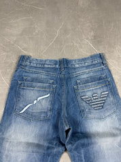 Armani washed Logo Jeans (M)