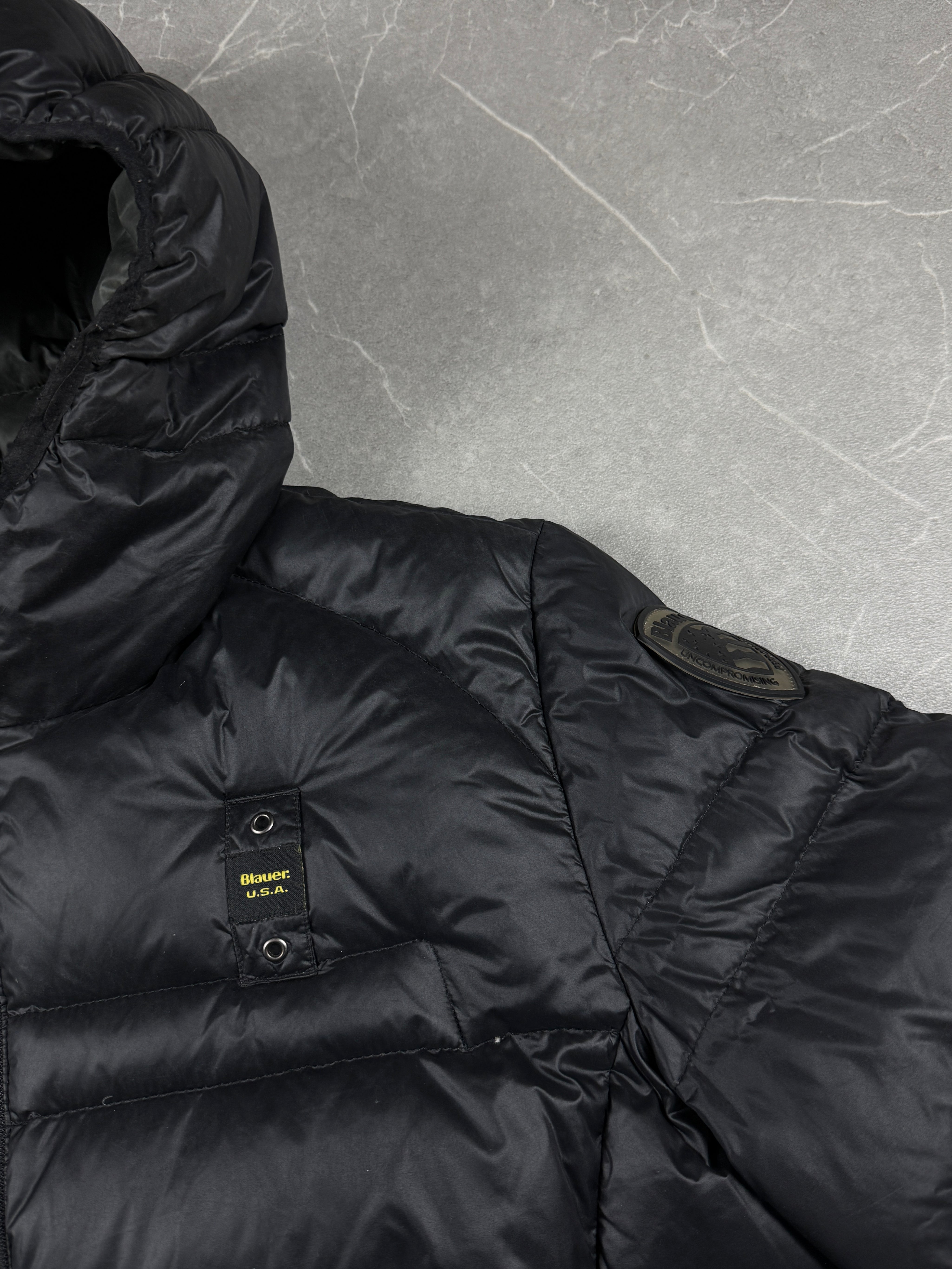 Blauer Puffer Jacke (S)