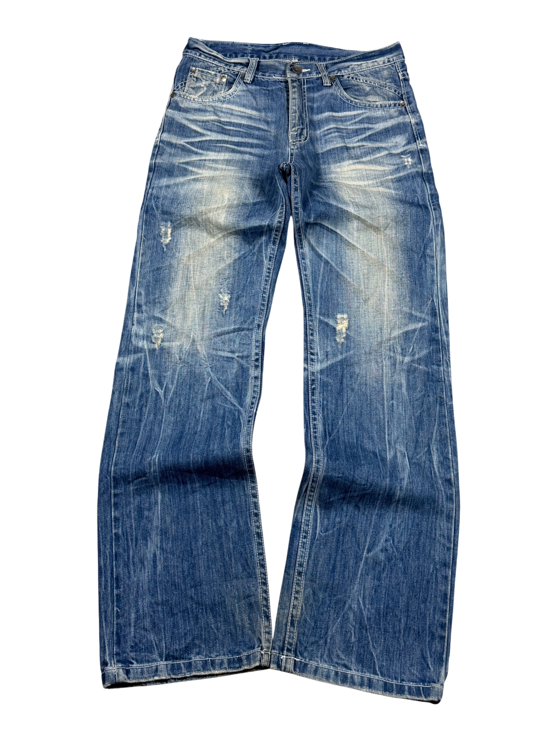 Crazy Hard Washed Bootcut Jeans (M)