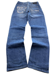 Armani vintage Big Logo Straight Jeans (S-M)