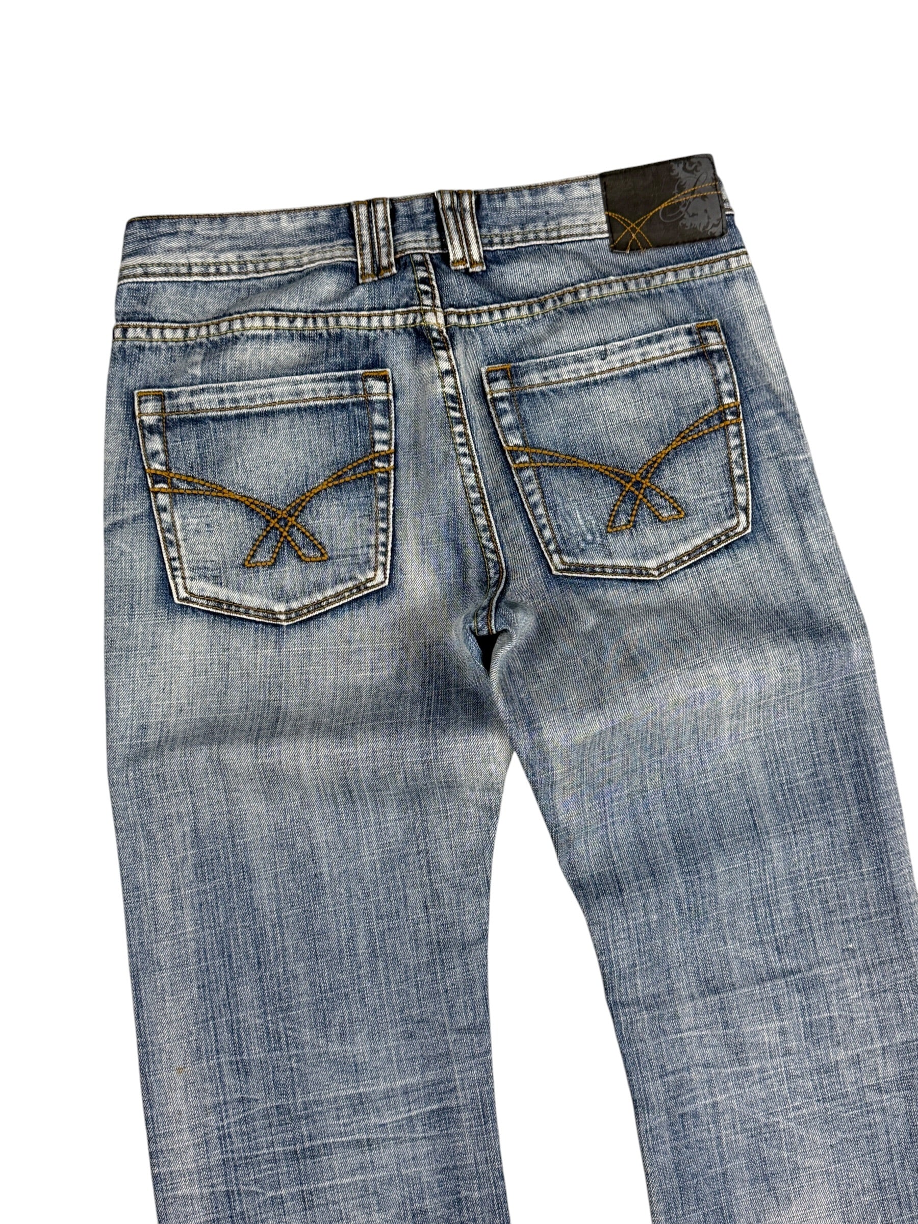 Vintage Washed Bootcut Jeans (S)