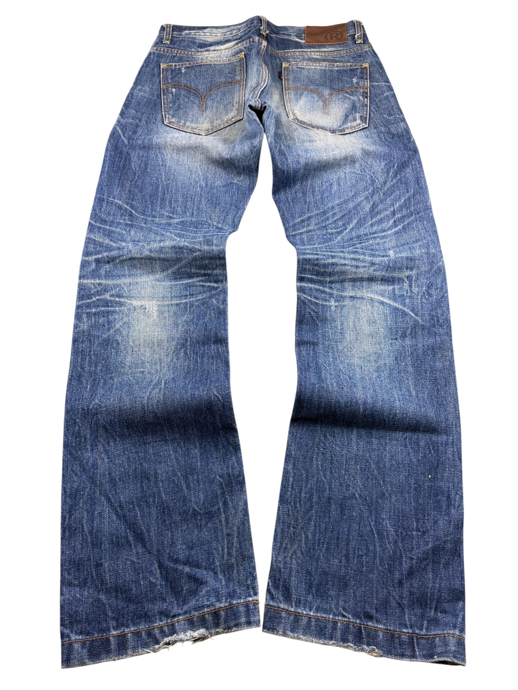 Crazy washed Straight Jeans (S)