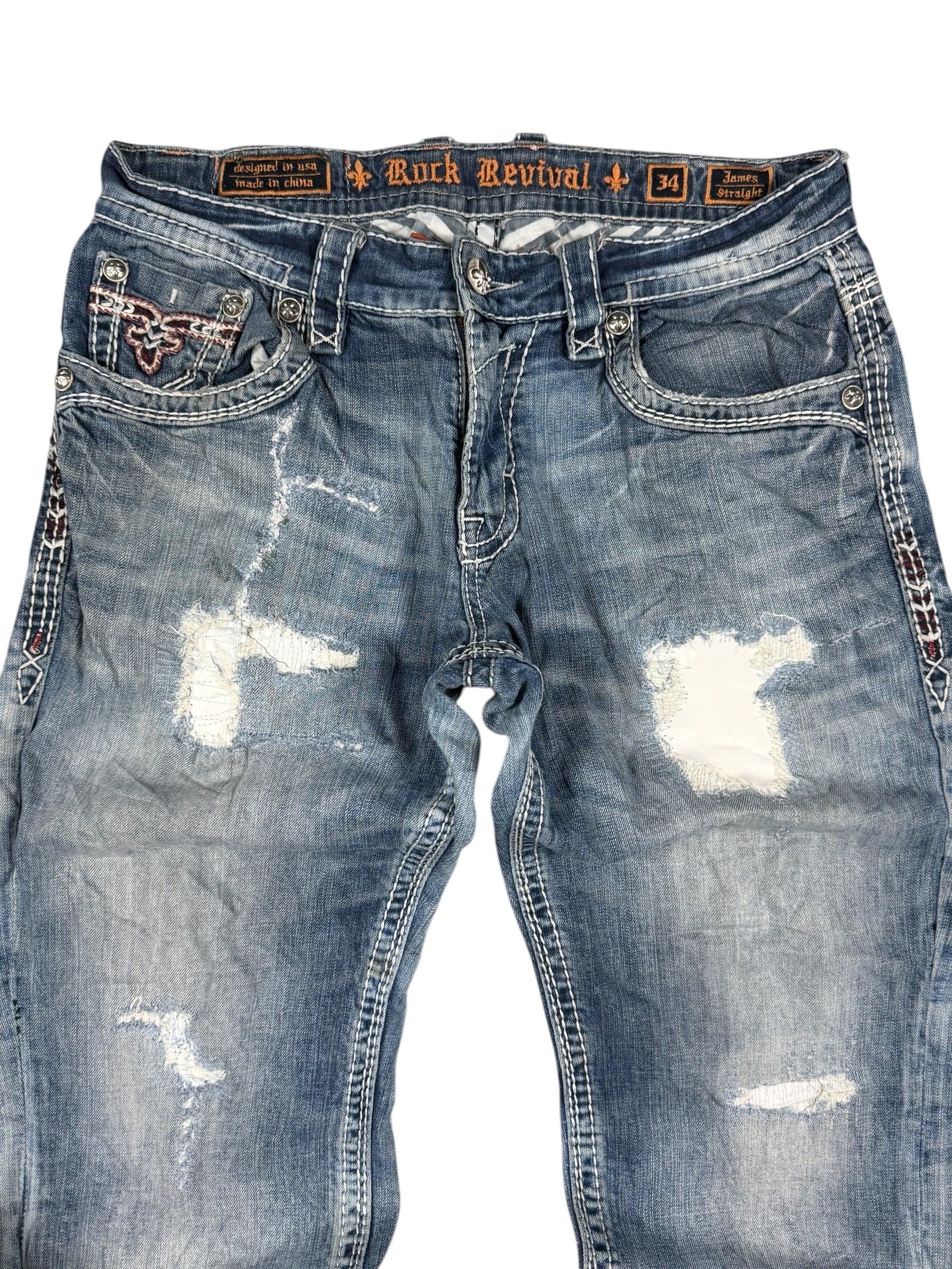 Rock Revival Straight-Fit Jeans (M)