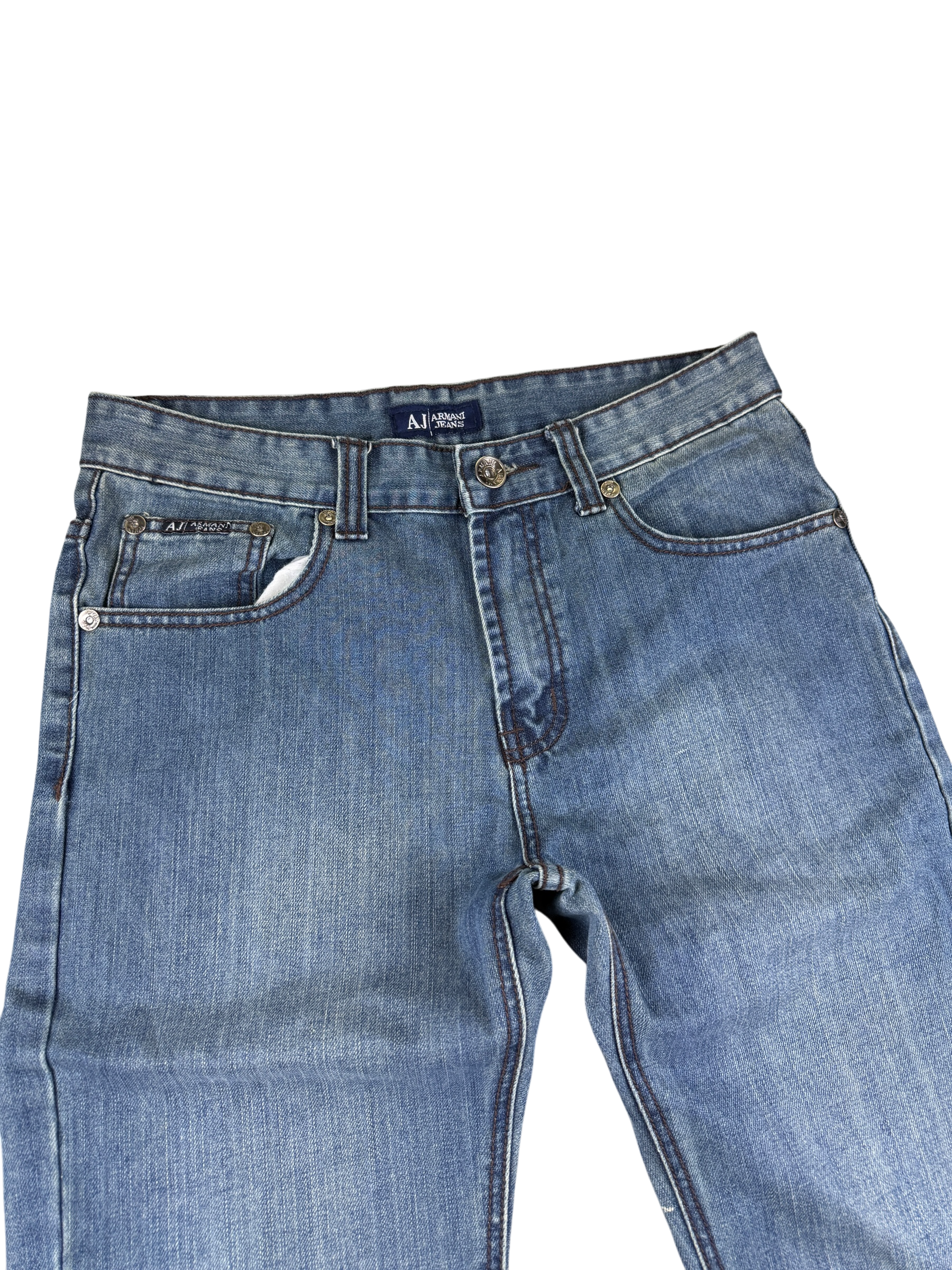 Armani vintage Big Logo Straight Jeans (S)