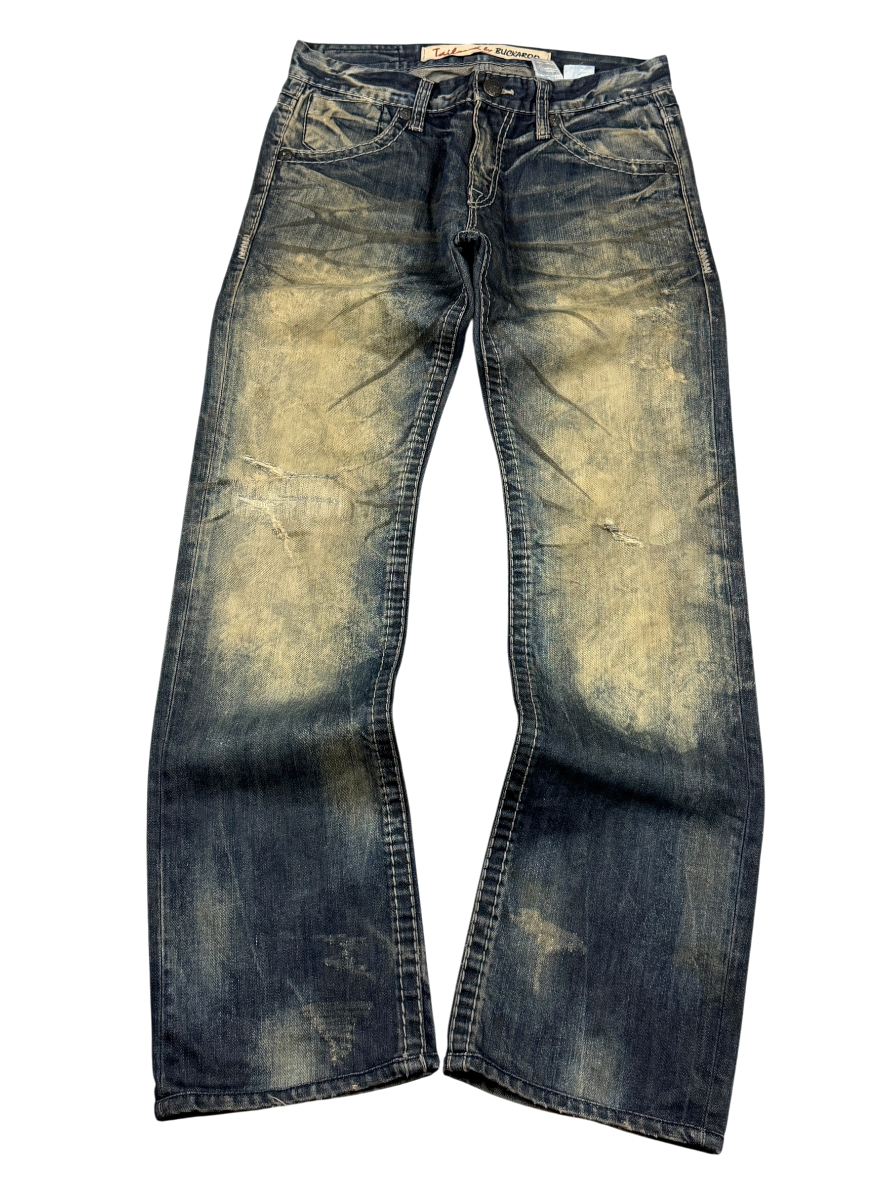 Crazy Sandwashed Straight Jeans (S-M)