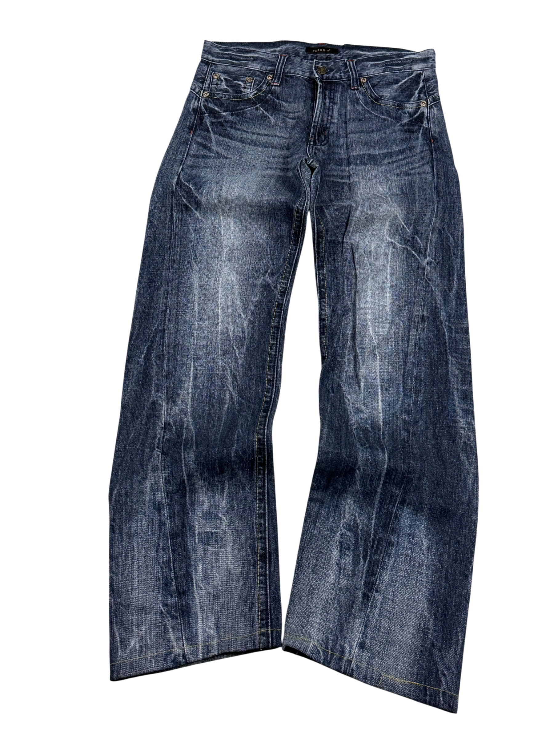 Crazy washed Straight Jeans (S)