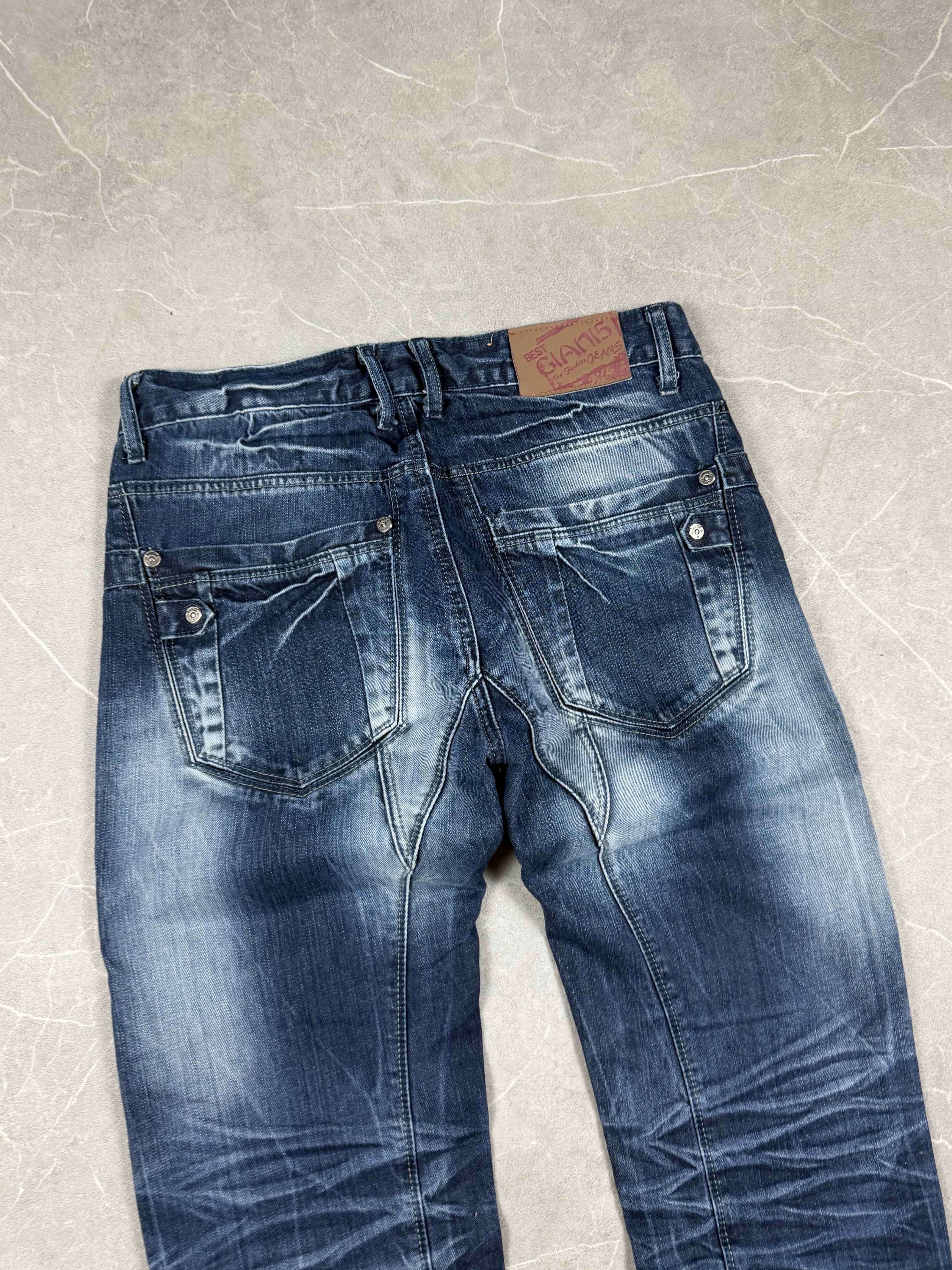 Vintage washed Slim/Straight Jeans (S)