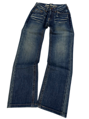 Washed Straight Jeans (XS)