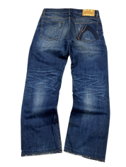 Washed Straight Jeans (S)
