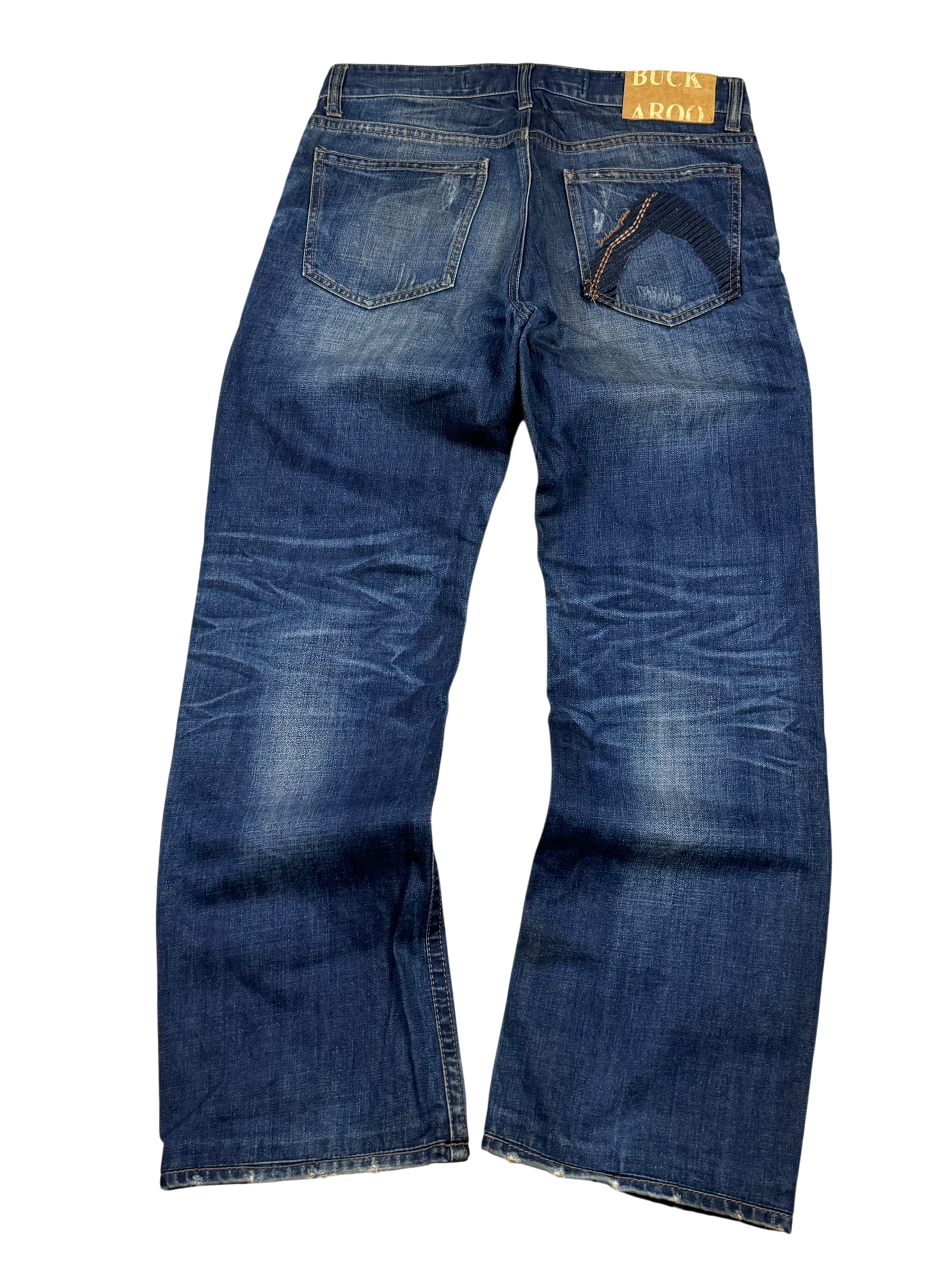 Washed Straight Jeans (S)